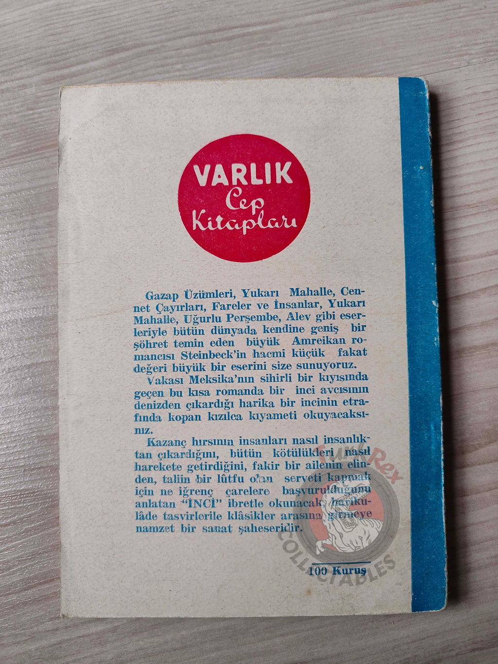 John Steinbeck – The Pearl 1955 Turkish Book Turkey