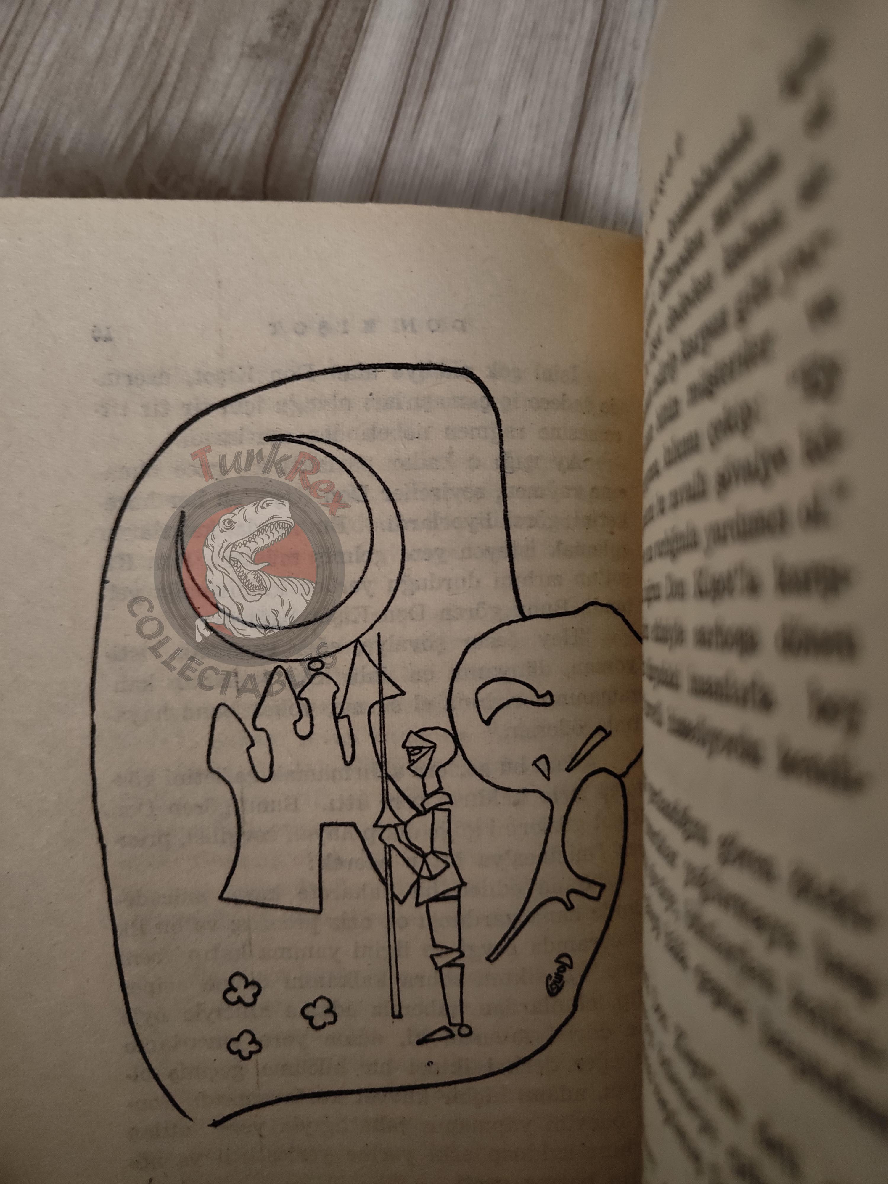 Miguel de Cervantes – Don Quixote 1969 Turkish Book Turkey Illustrated
