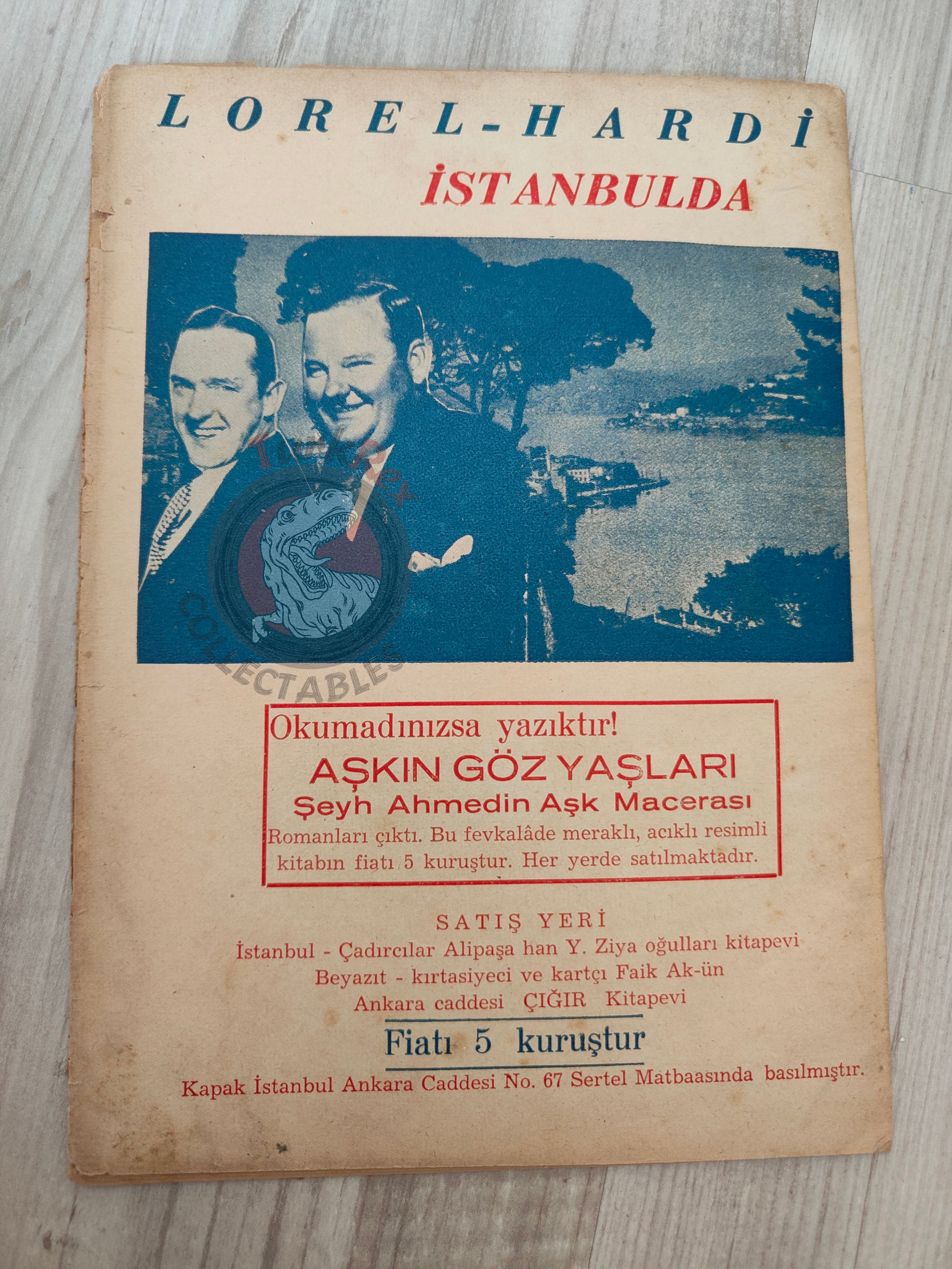 Laurel Hardy In Istanbul 1939 Turkish Book Turkey Hollywood