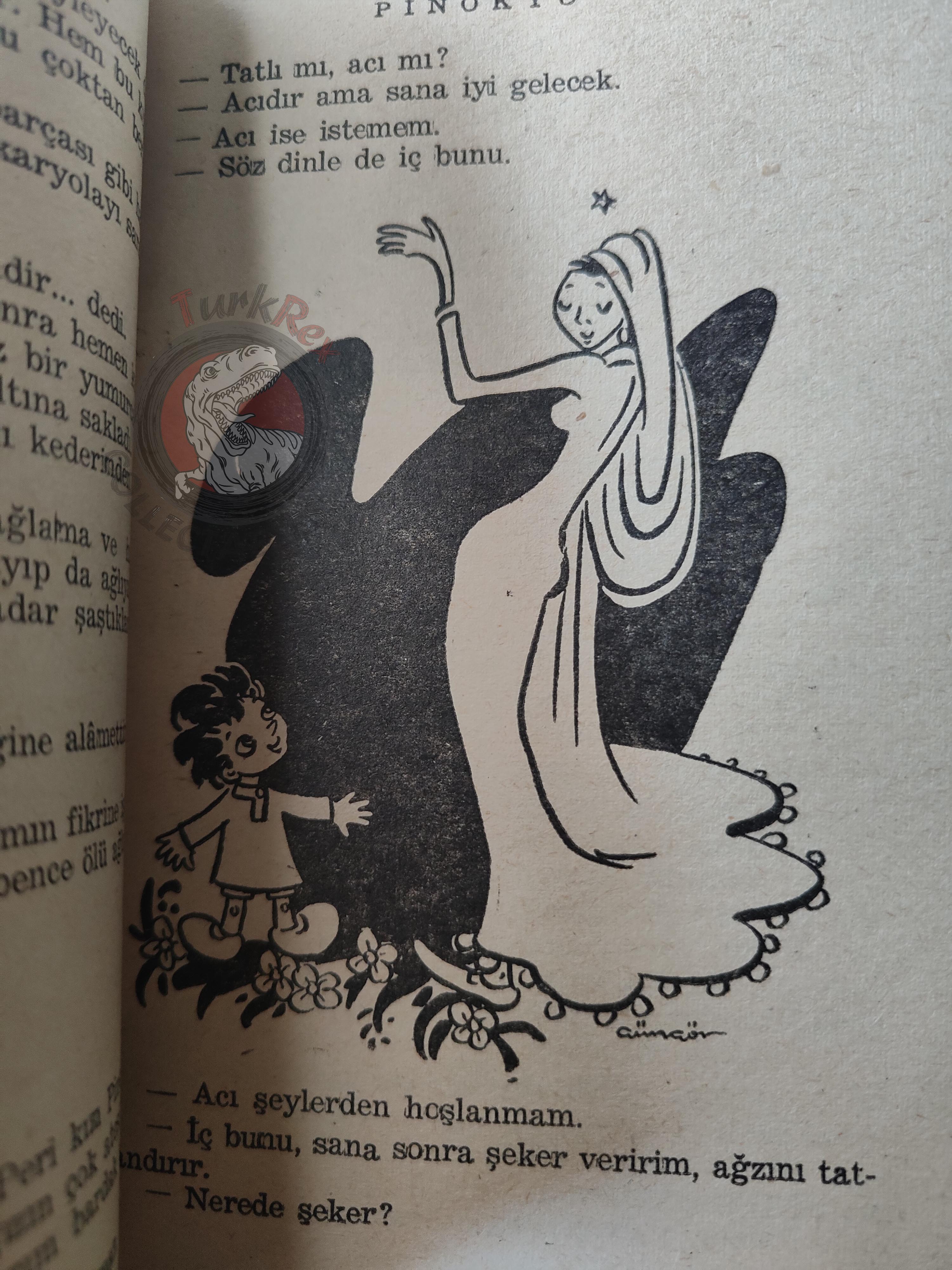 Carlo Collodi – Pinocchio 1956 Turkish Book Turkey Illustrated