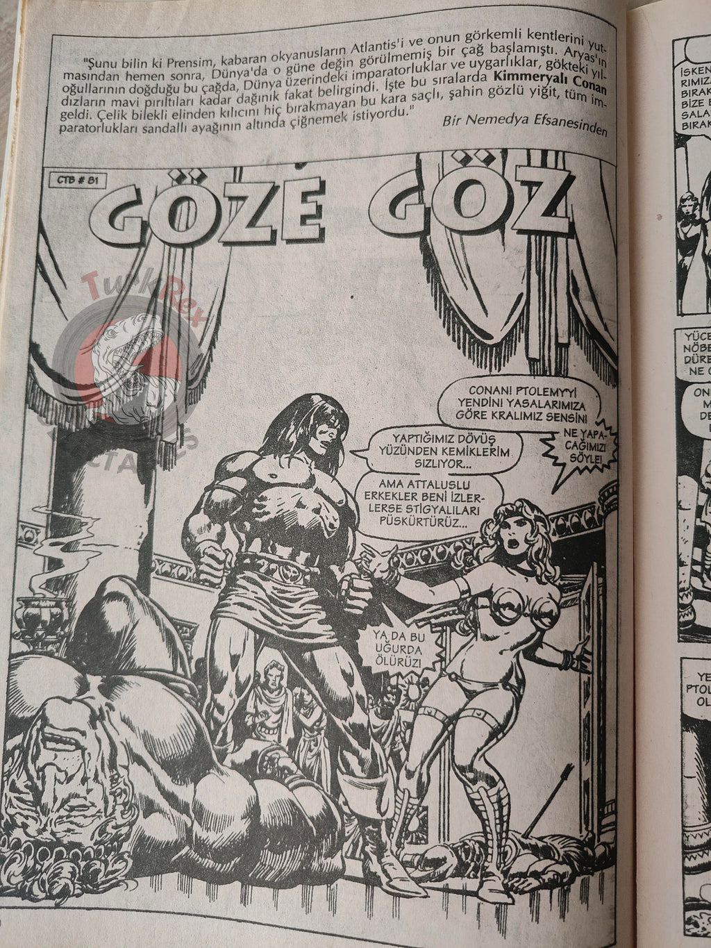 Conan The Barbarian #7 2001 Turkish Comic Turkey #80 #81 #82