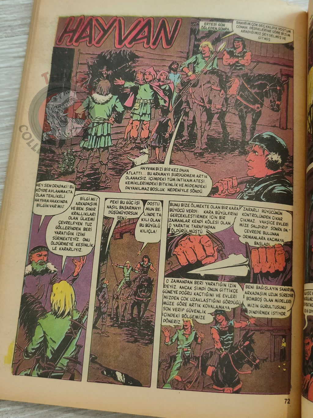 Conan Renkli #10 Turkish Comic Turkey The Savage Sword of #55 CTB #124 Frank Frazetta