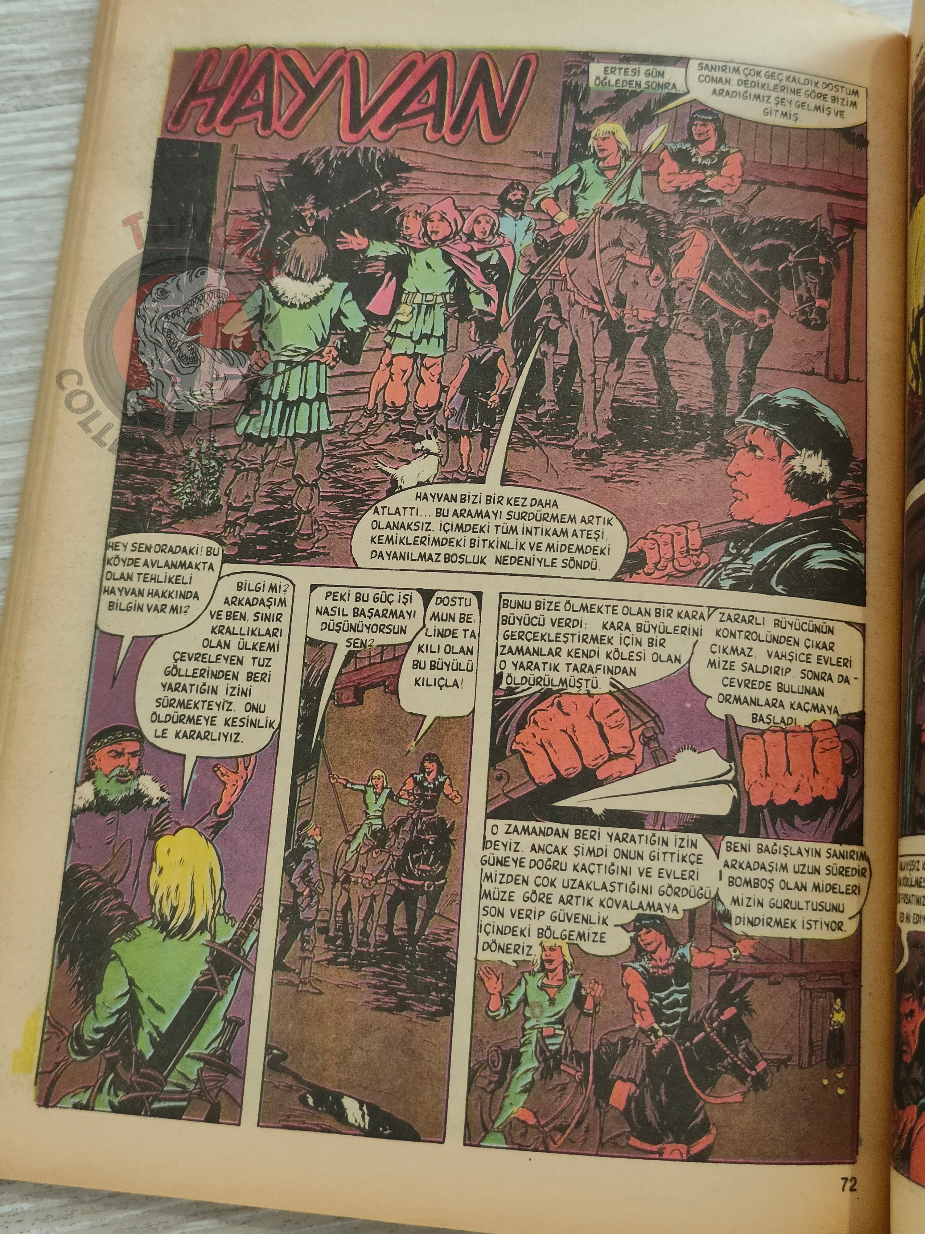Conan Renkli #10 Turkish Comic Turkey The Savage Sword of #55 CTB #124 Frank Frazetta