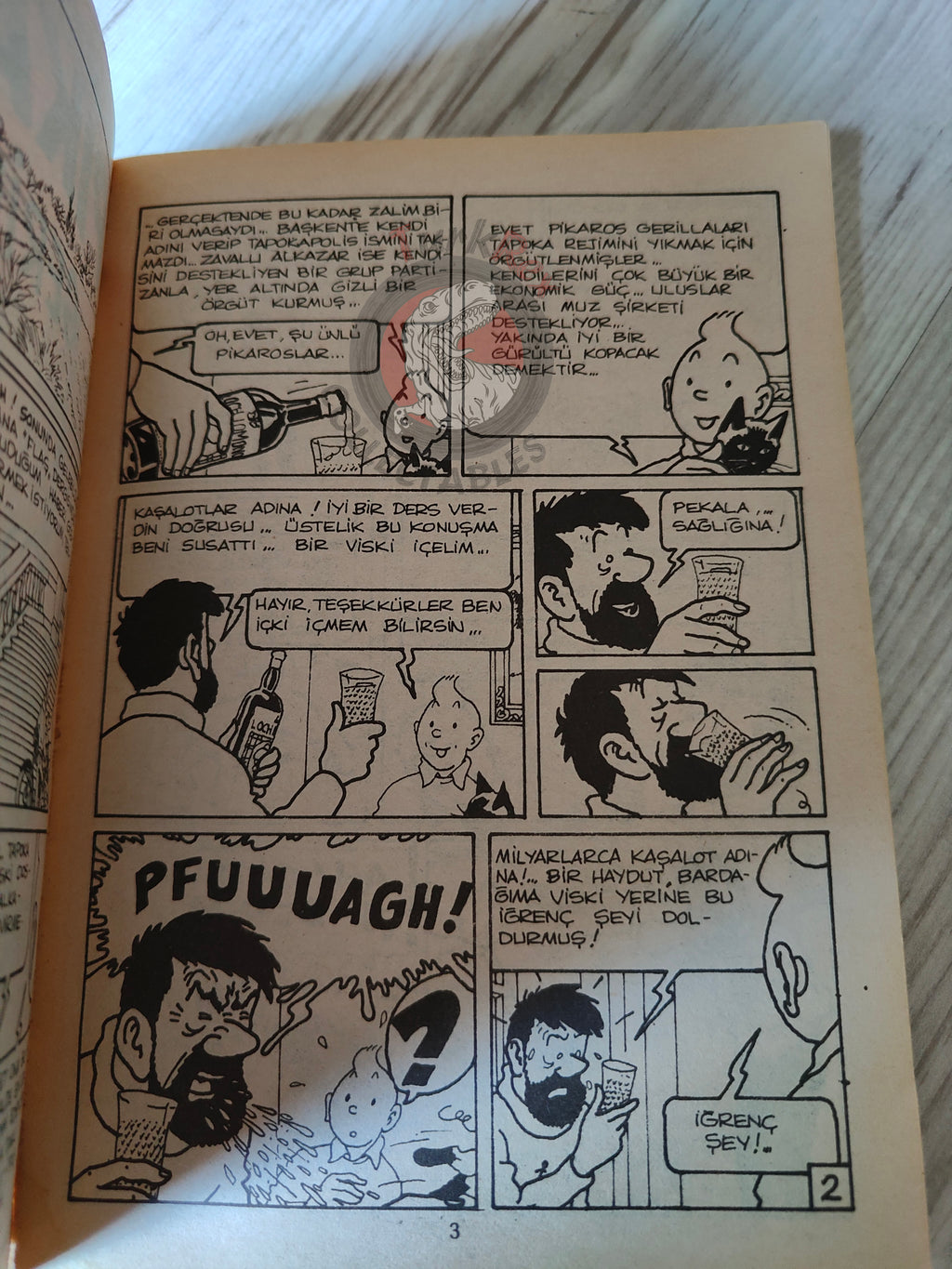 Tintin – Tintin and the Picaros mid 1980s Turkish Edition Comic Turkey 1