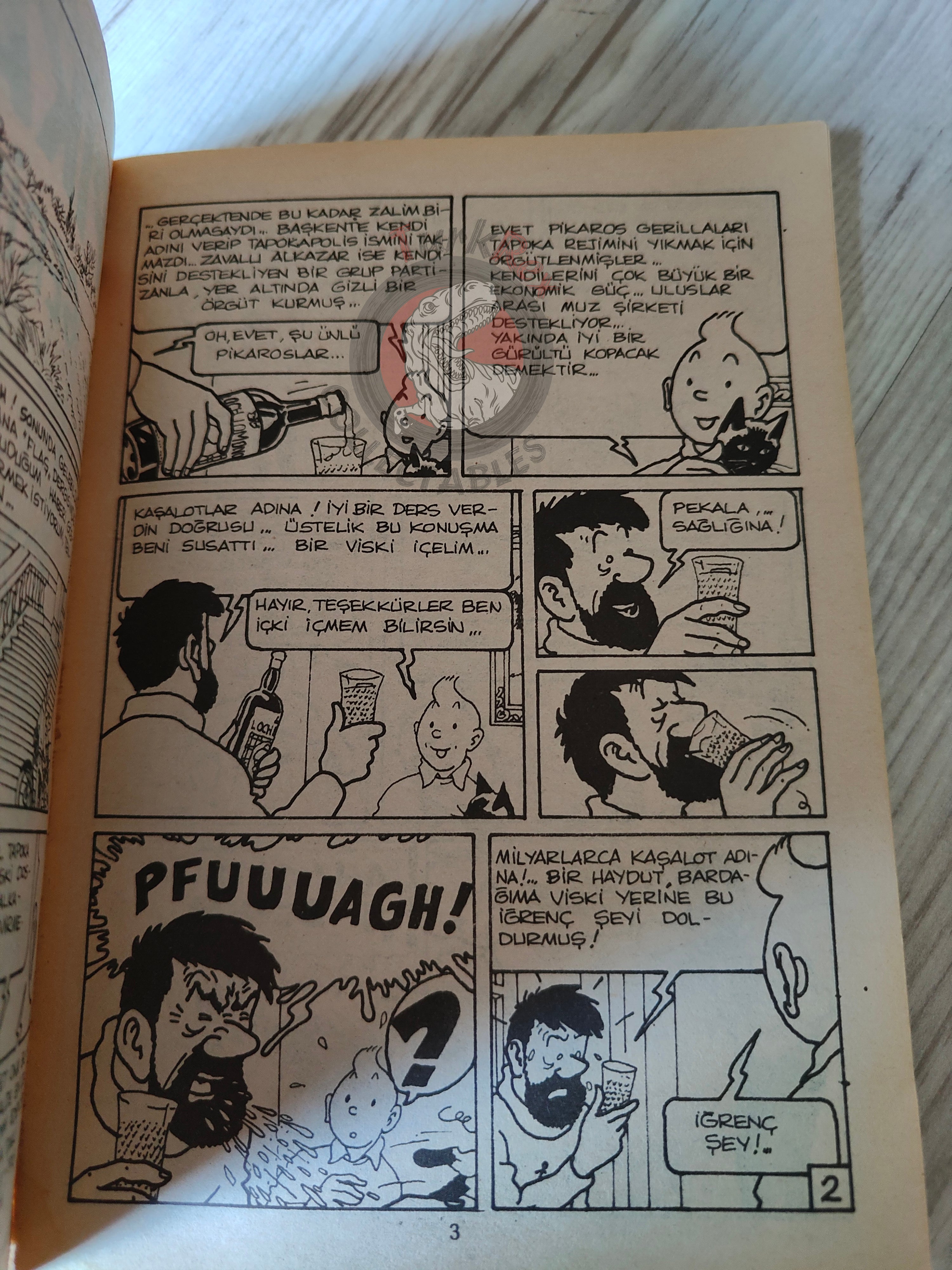 Tintin – Tintin and the Picaros mid 1980s Turkish Edition Comic Turkey 1