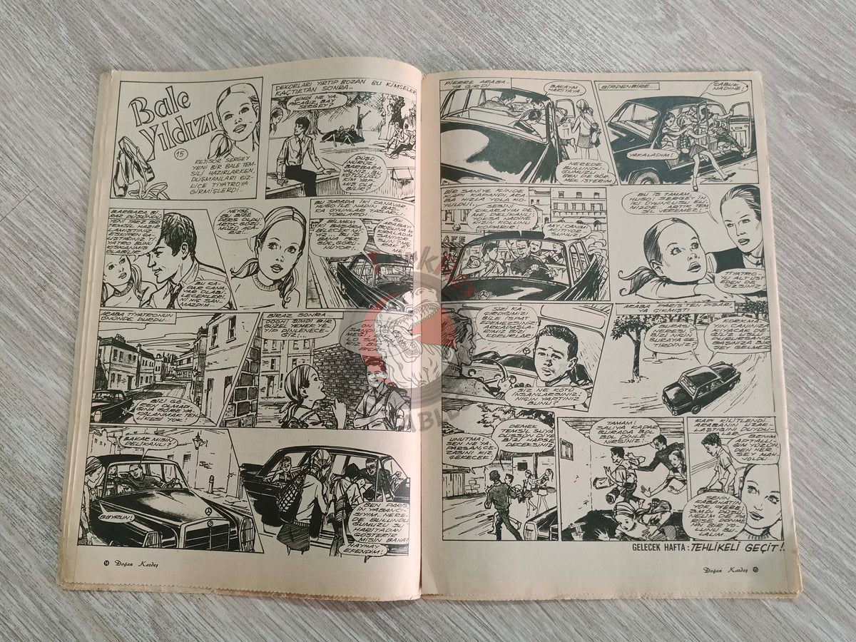 Doğan Kardeş 1971 Magazine #31 Turkish Comic Turkey Johnny Galaxy, Alice In Wonderland