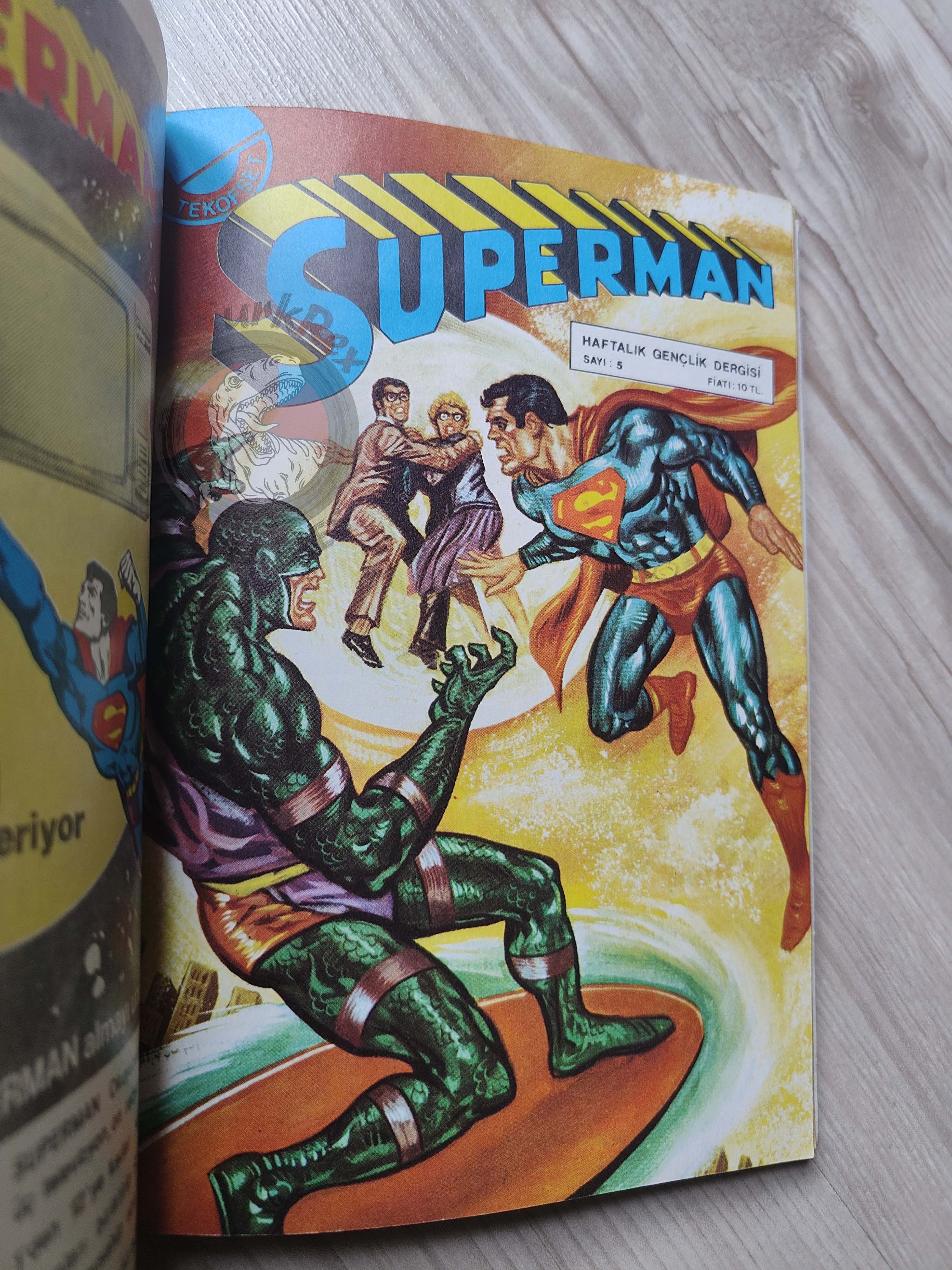 Superman Vol #2 1980s Turkish Comic Turkey #331 #326 #327 #328 Superboy #244 #232