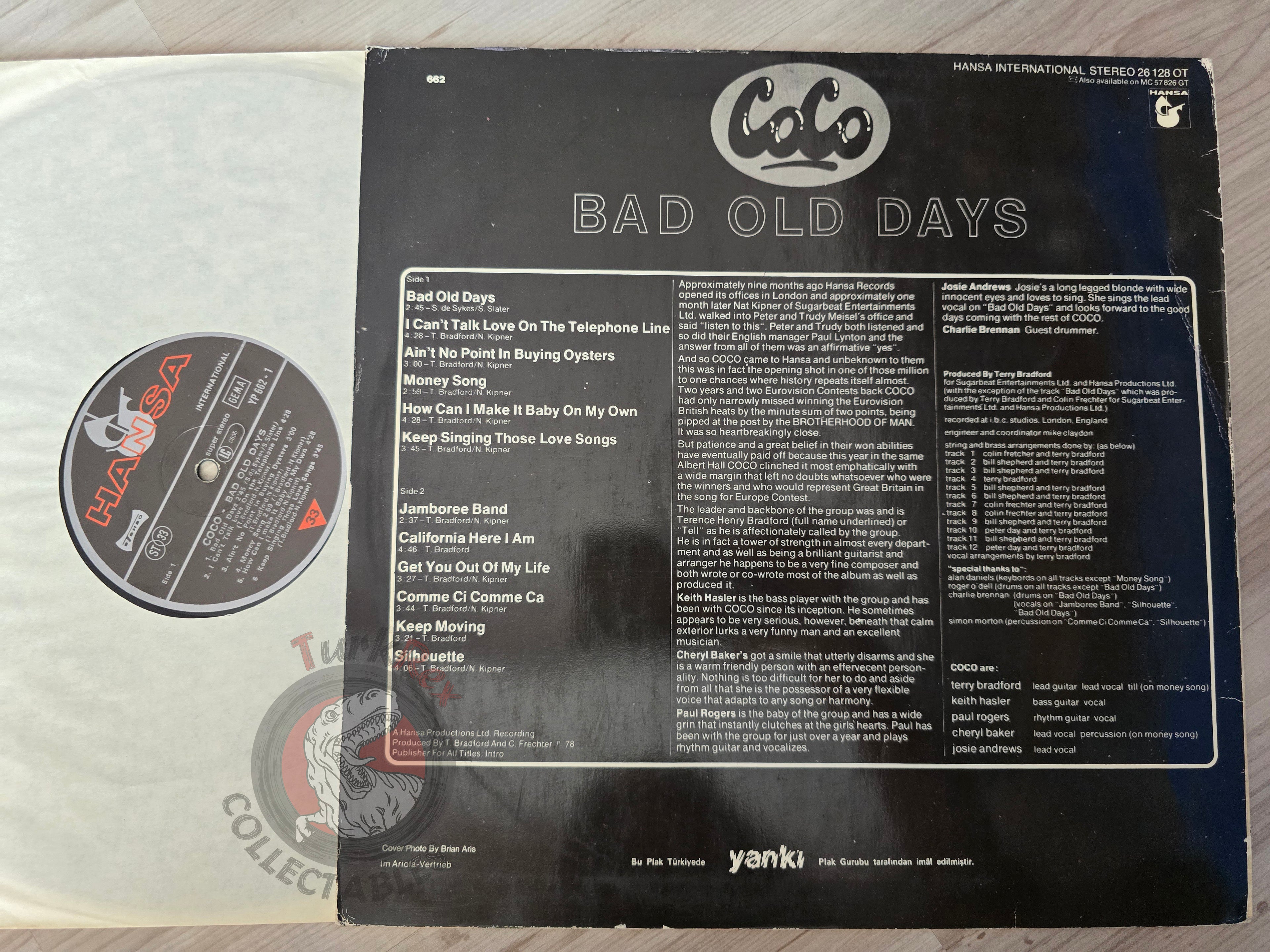 Coco – Bad Old Days Turkish Pressing Vinyl Turkey Edition Eurovision