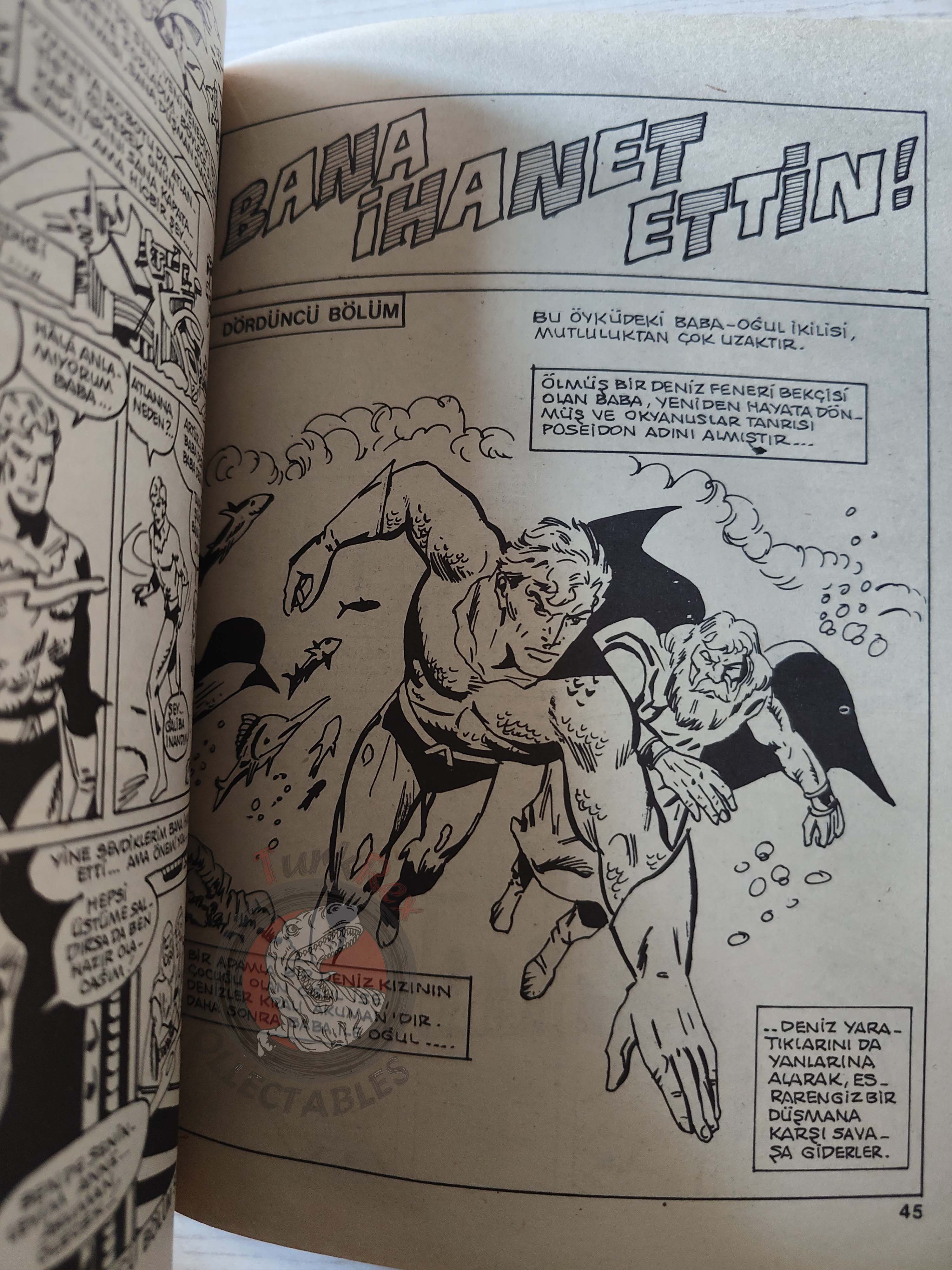 Superman #31 1984 Turkish Comic Turkey #399 Action Comics #517 #518 #519 #520 Aquaman