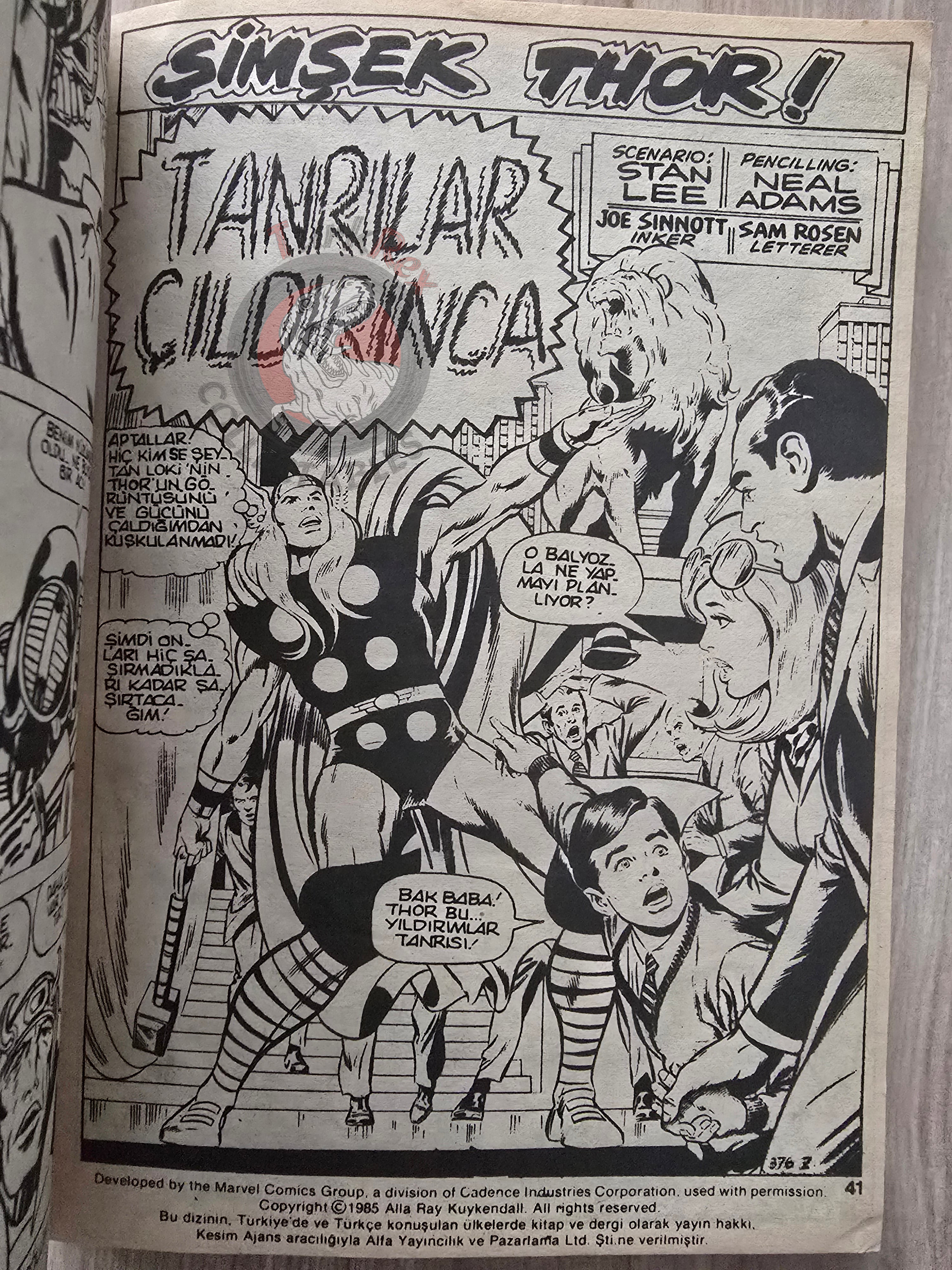 Thor Vol #1 1987 Turkish Comic Turkey The Mighty Thor #178–187 cover #183