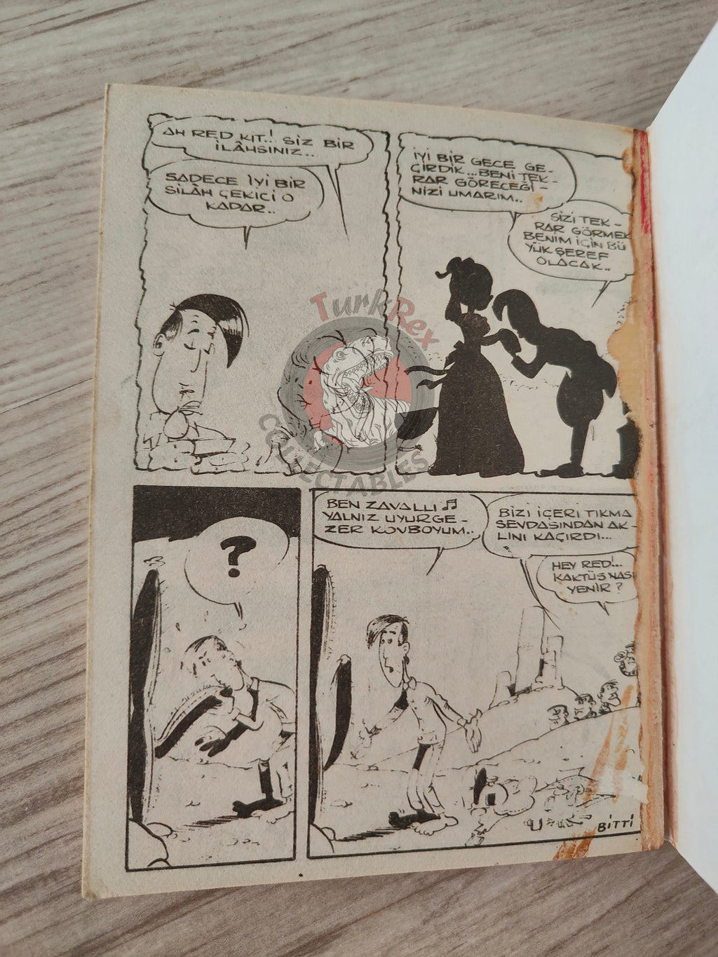 Lucky Luke - Des barbelés sur la prairie 1980s Turkish Comic Turkey