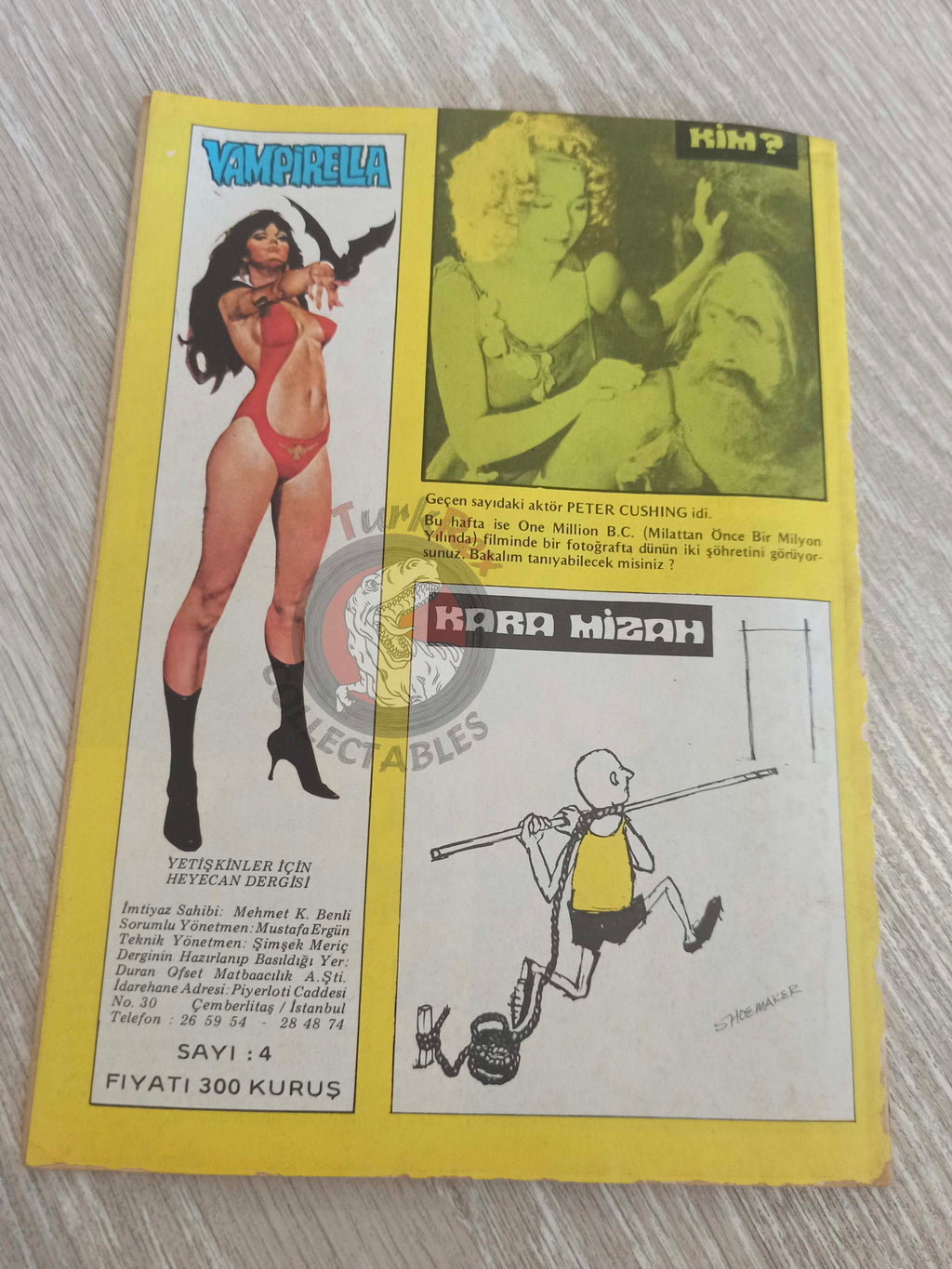 Vampirella #4 1976 Turkish Comic Turkey Warren Publishing cover #37 #14 #47