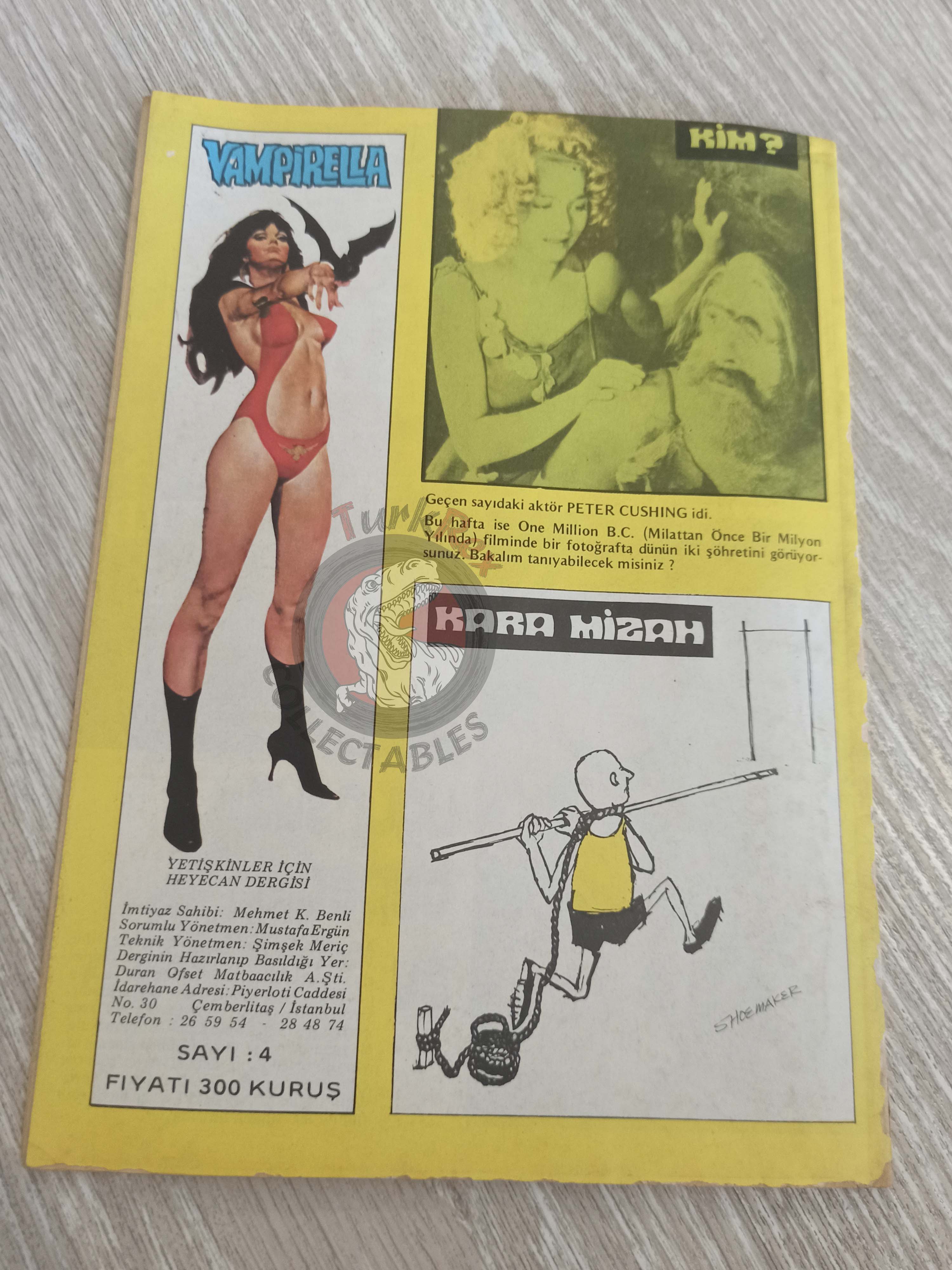 Vampirella #4 1976 Turkish Comic Turkey Warren Publishing cover #37 #14 #47