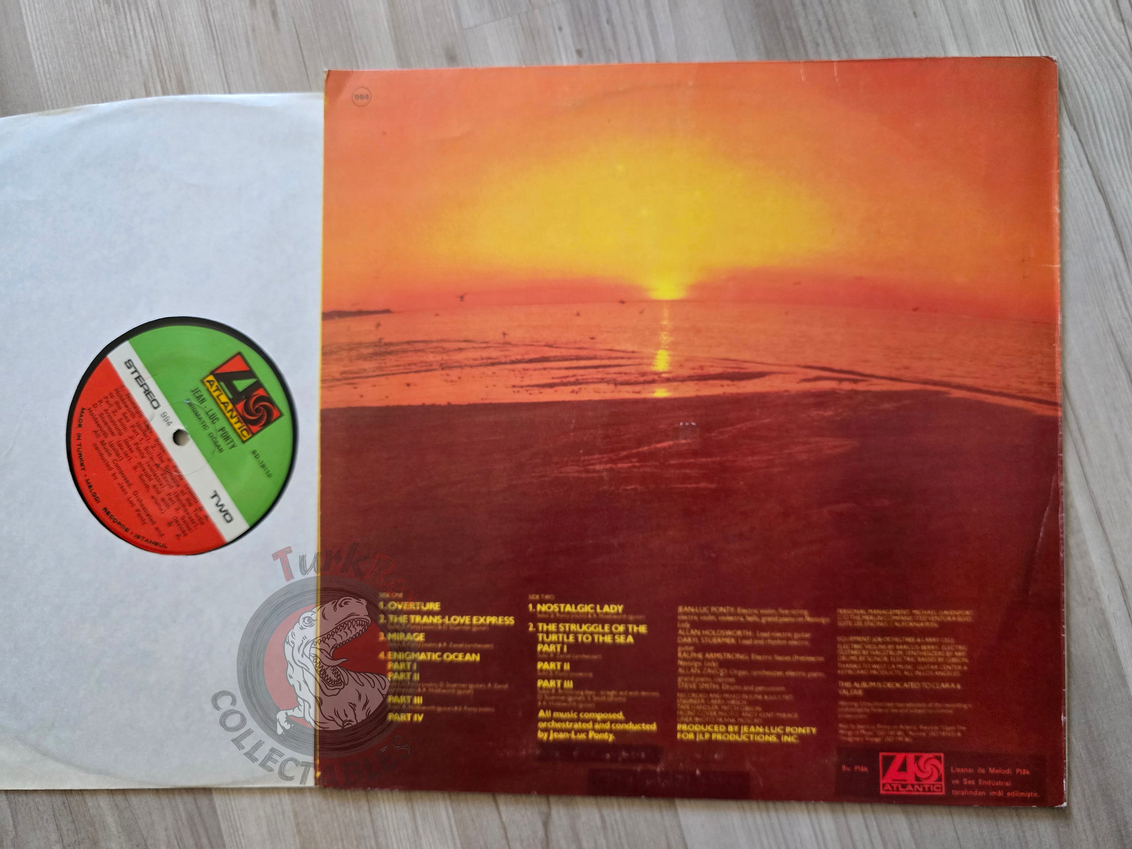 Jean-Luc Ponty – Enigmatic Ocean  Turkish Pressing Vinyl Turkey Edition