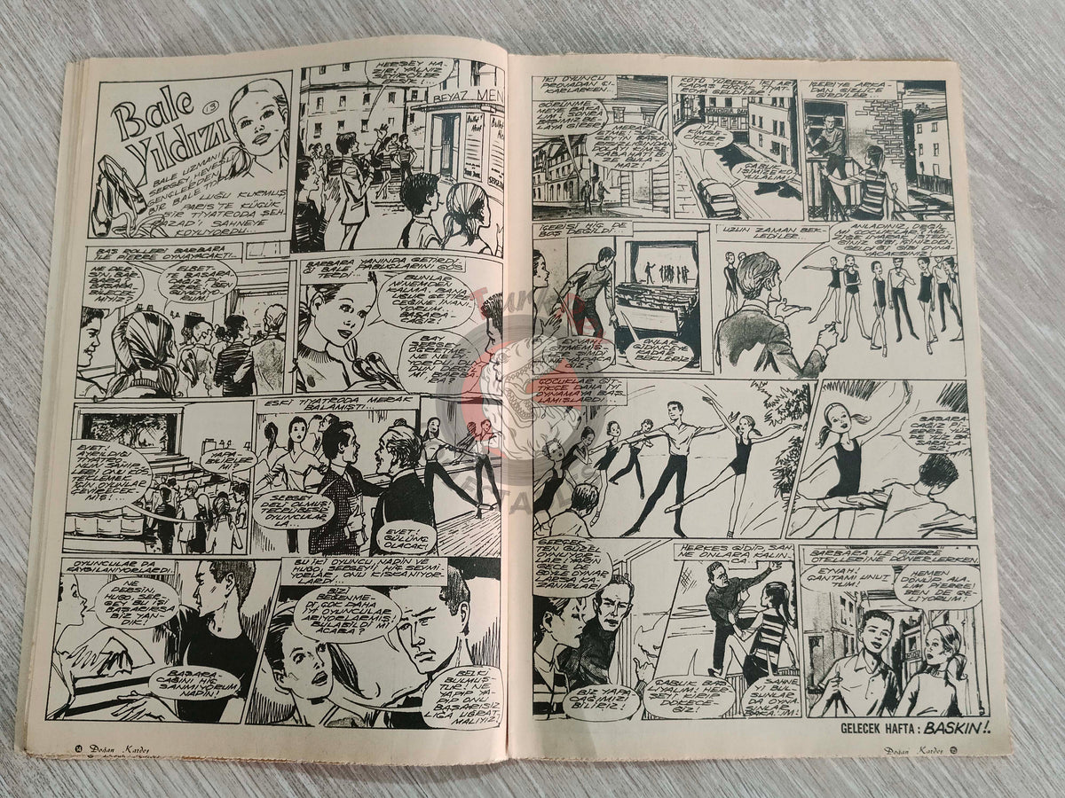 Doğan Kardeş 1971 Magazine #29 Turkish Comic Turkey Sinbad the Sailor Alice In Wonderland
