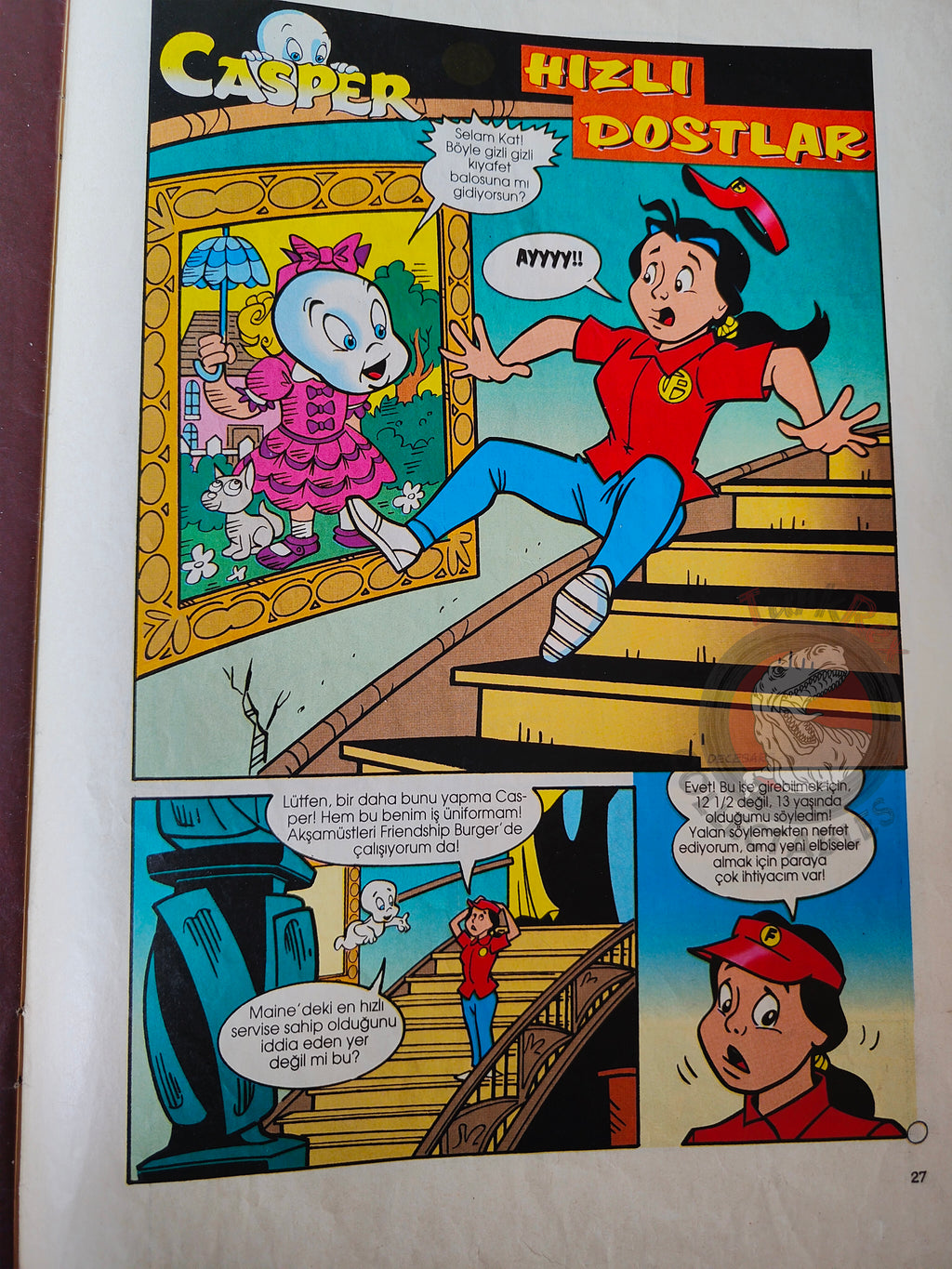 Casper the Friendly Ghost Magazine – Issue #7 1996 Turkish Comic Turkey