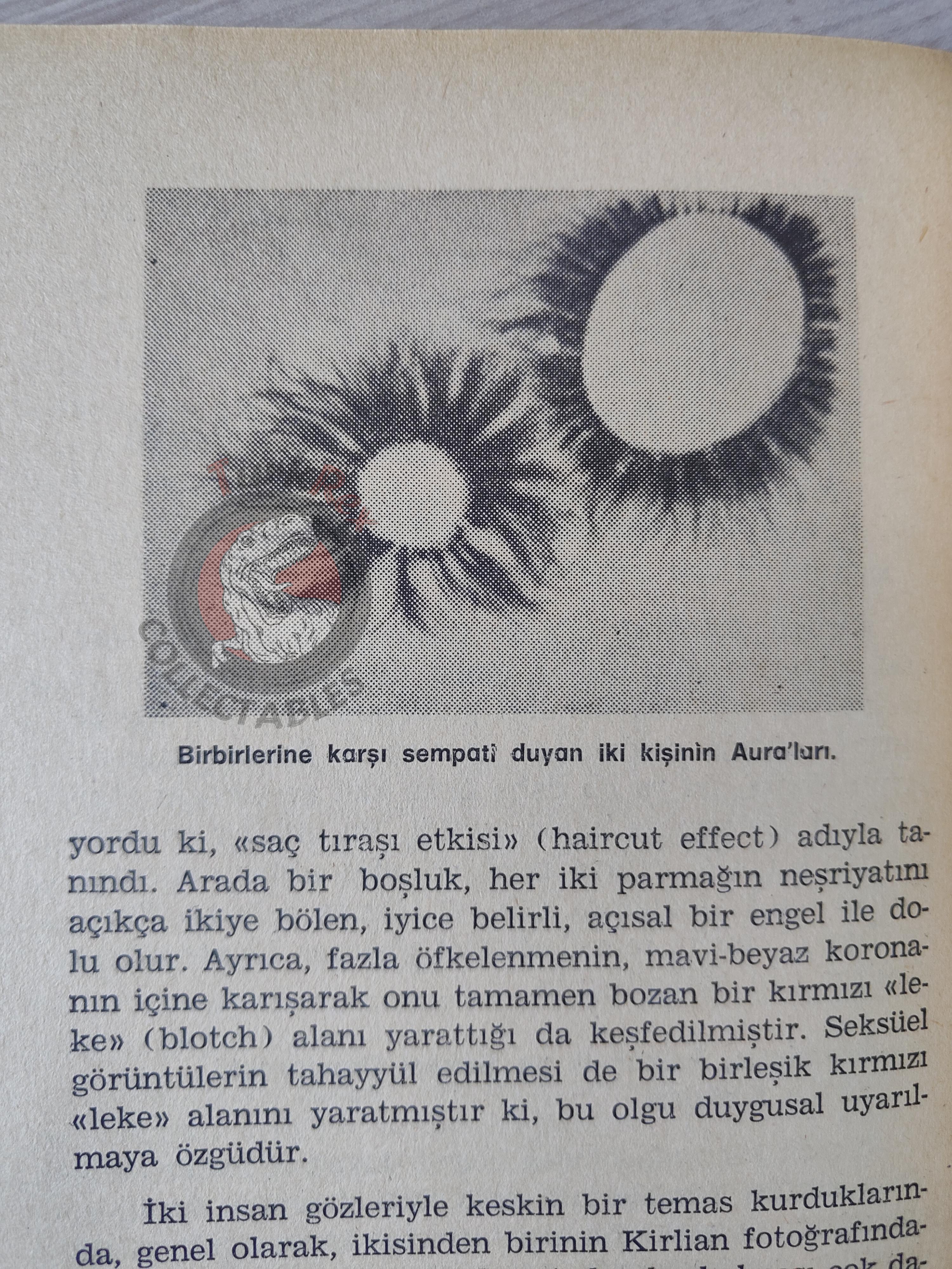 Kirlian Photography 1979 Turkish Book Turkey Parapsychology Bioenergy