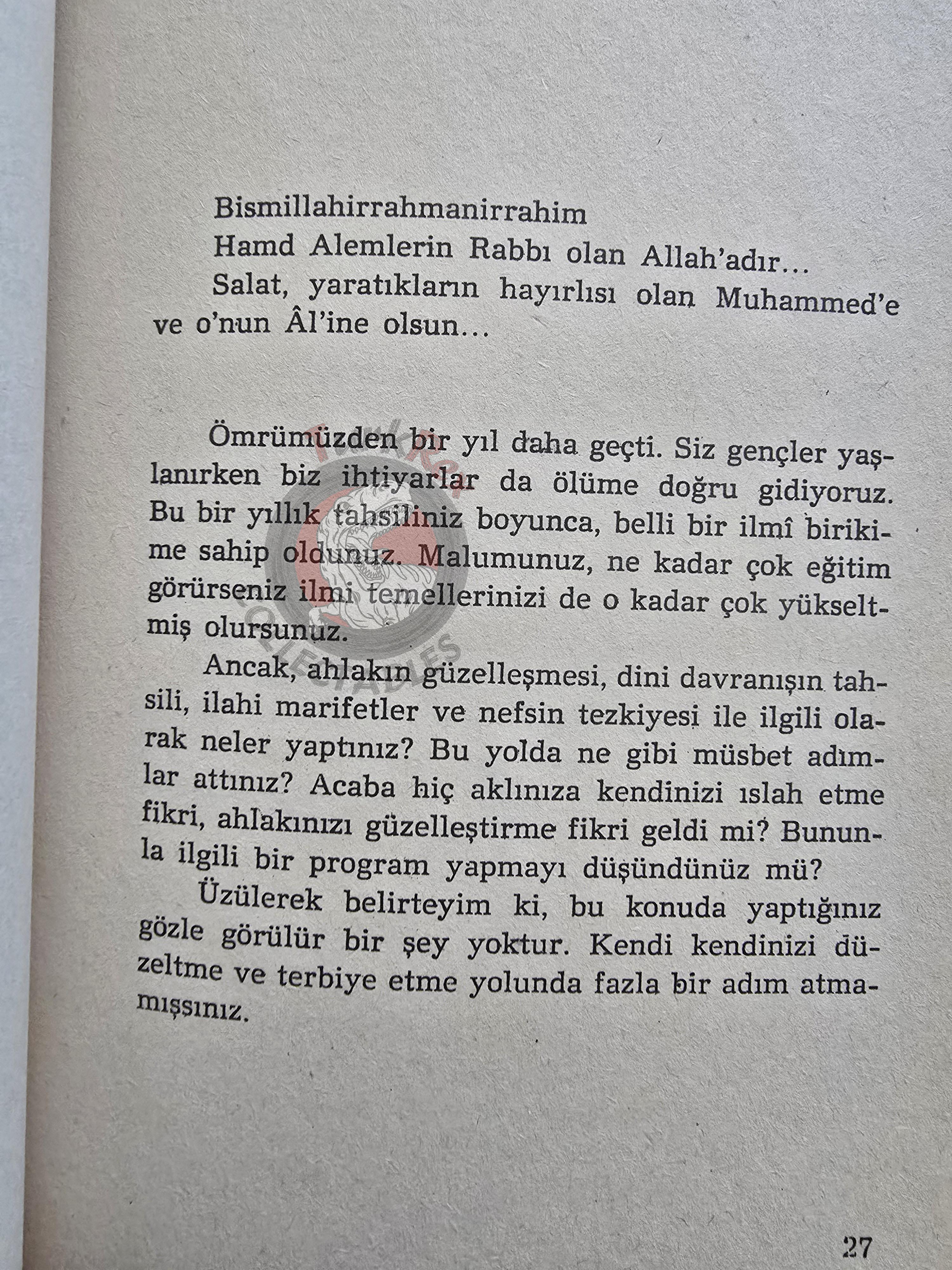 Ruhollah Khomeini – The Greater Jihad 1989 Turkish Book Iran Persia Middle East