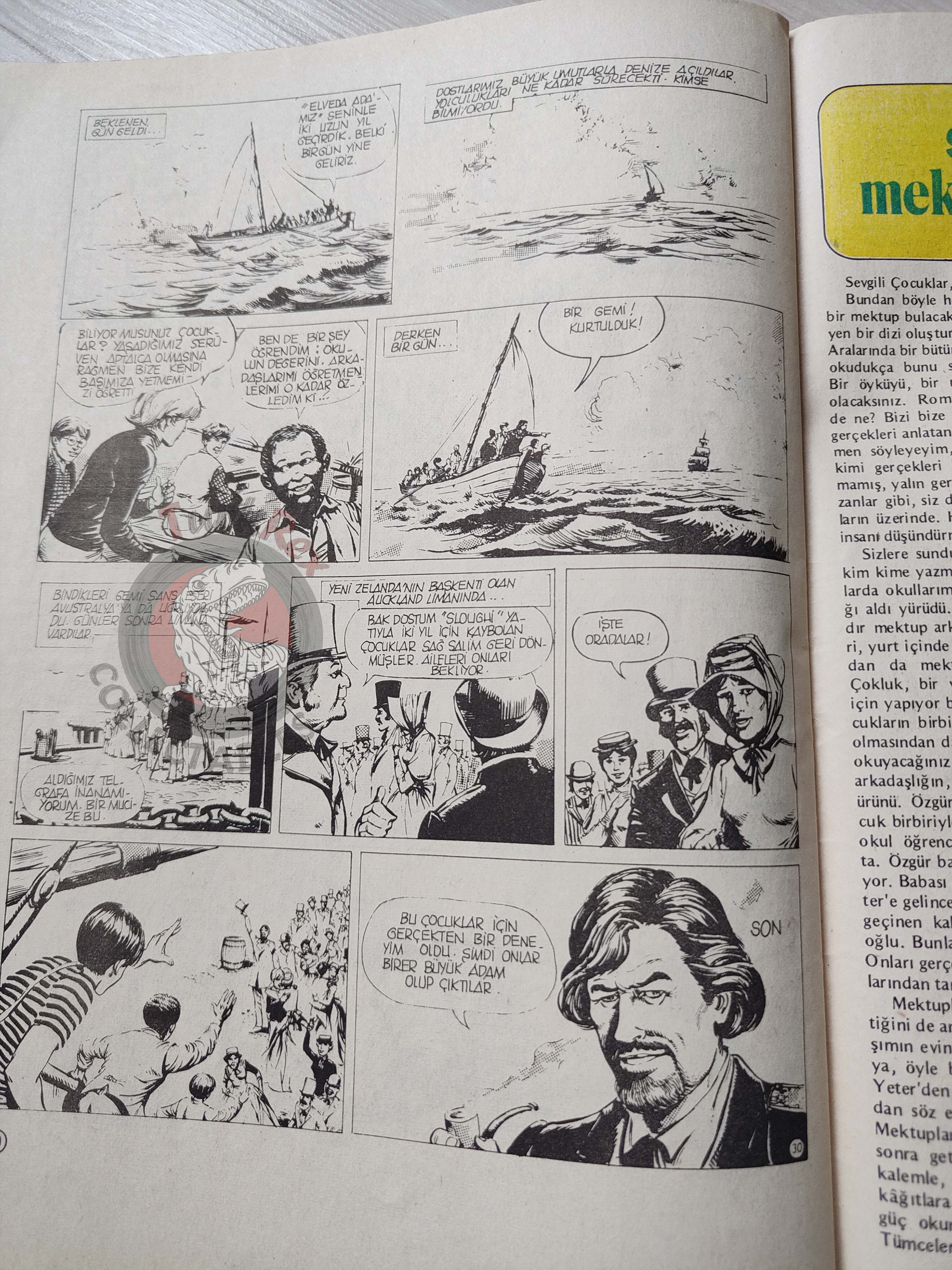 Milliyet Çocuk #1 1980 Turkish Comic Turkey Joyas Literarias Juveniles #117 Jules Verne