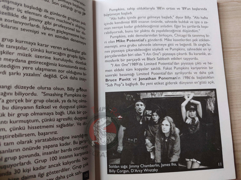 Smashing Pumpkins Biography Book 1997 1st by Turkish Writer Book Turkey
