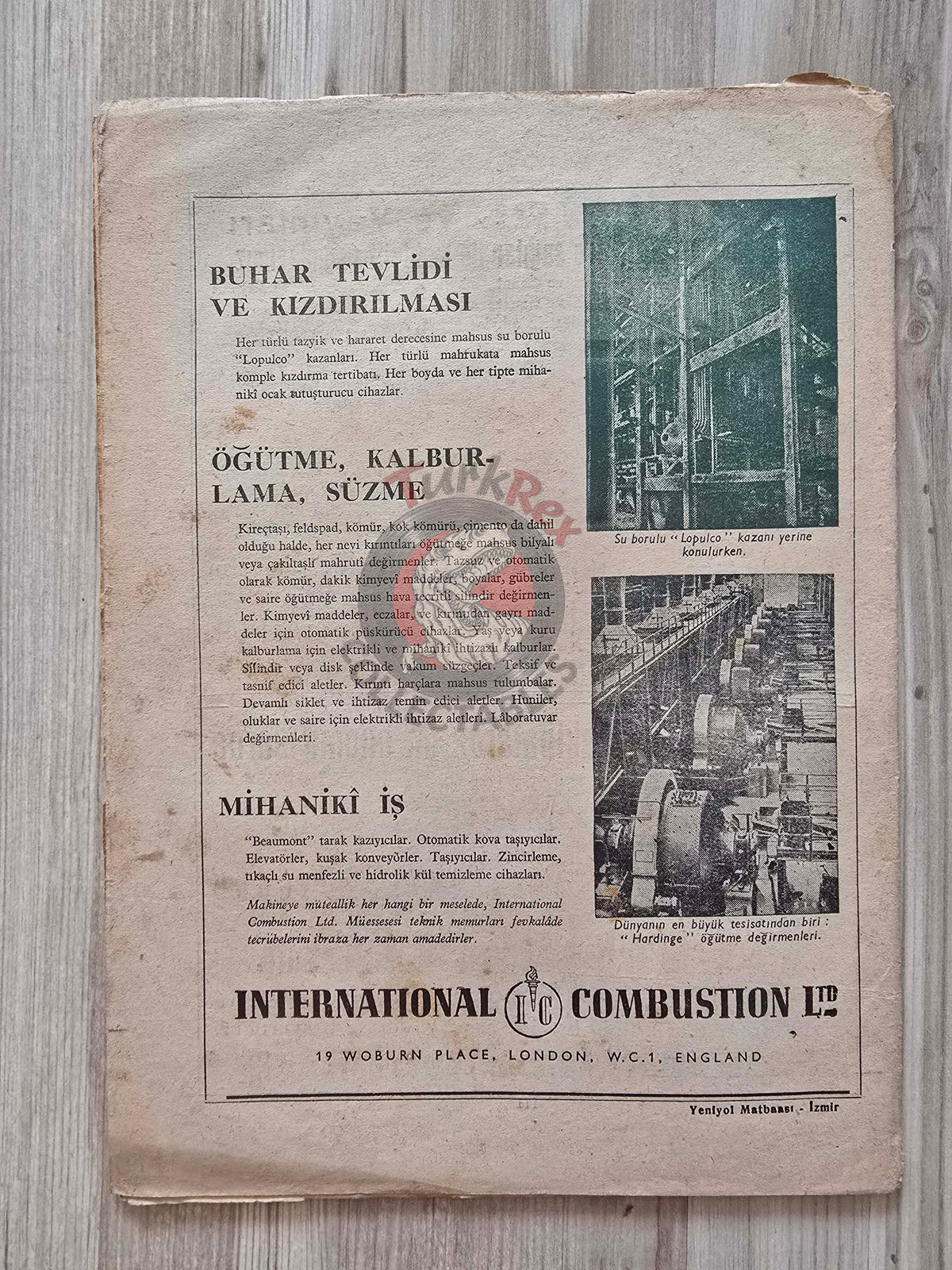Industry: Science, Art and Technology 1946 Turkish Mag Turkey The American Tool Works Co. Lancaster Bomber