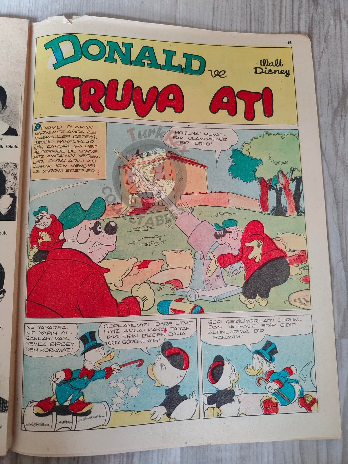 Mickey Mouse Mag 1963 Turkish Comic Turkey Walt Disney Donald Duck Goofy