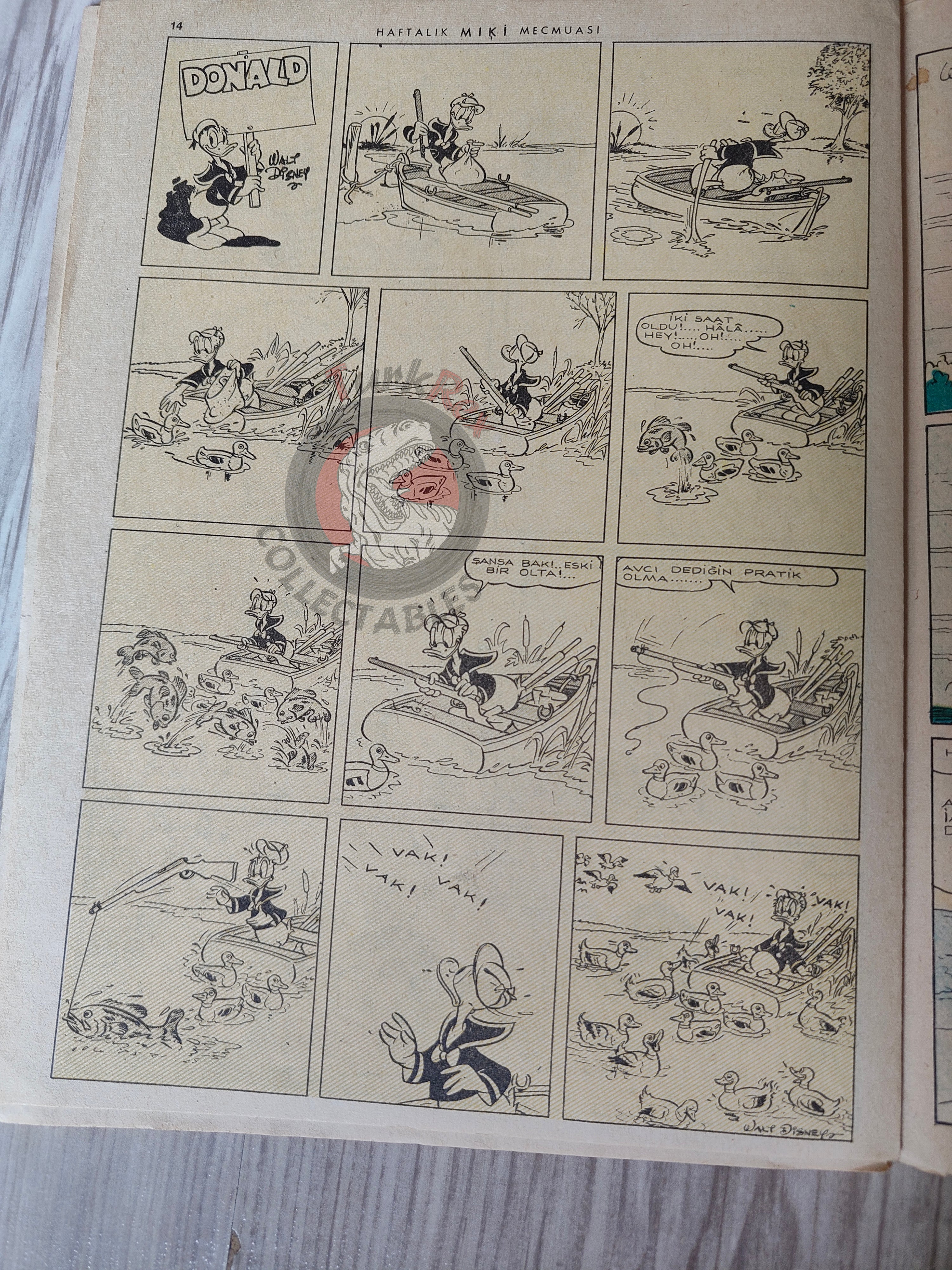Mickey Mouse Mag #56 1963 Turkish Comic Turkey Walt Disney Donald Duck Chip ’n Dale