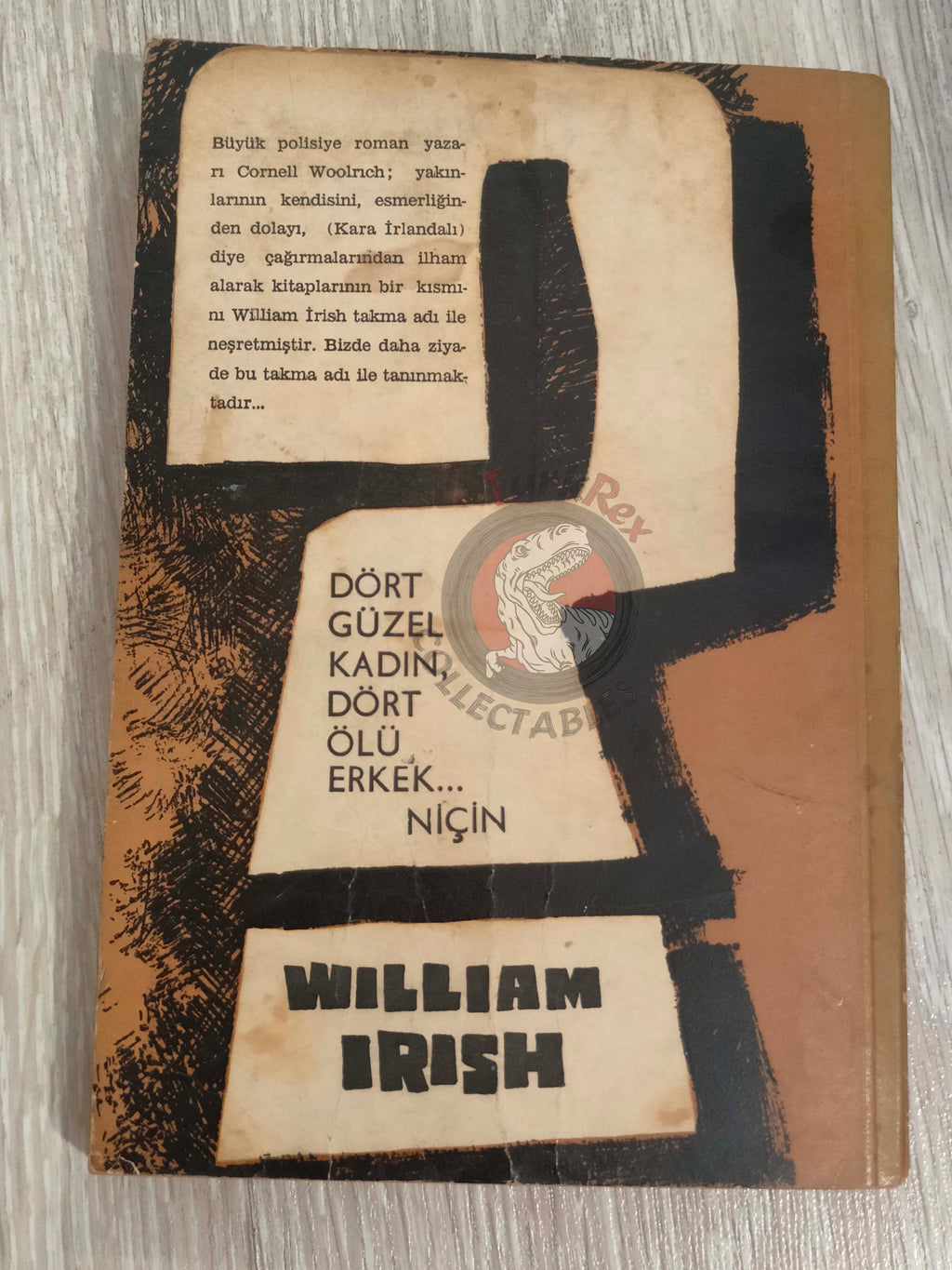 Cornell Woolrich – The Bride Wore Black 1962 1st Turkish Book Turkey William Irish