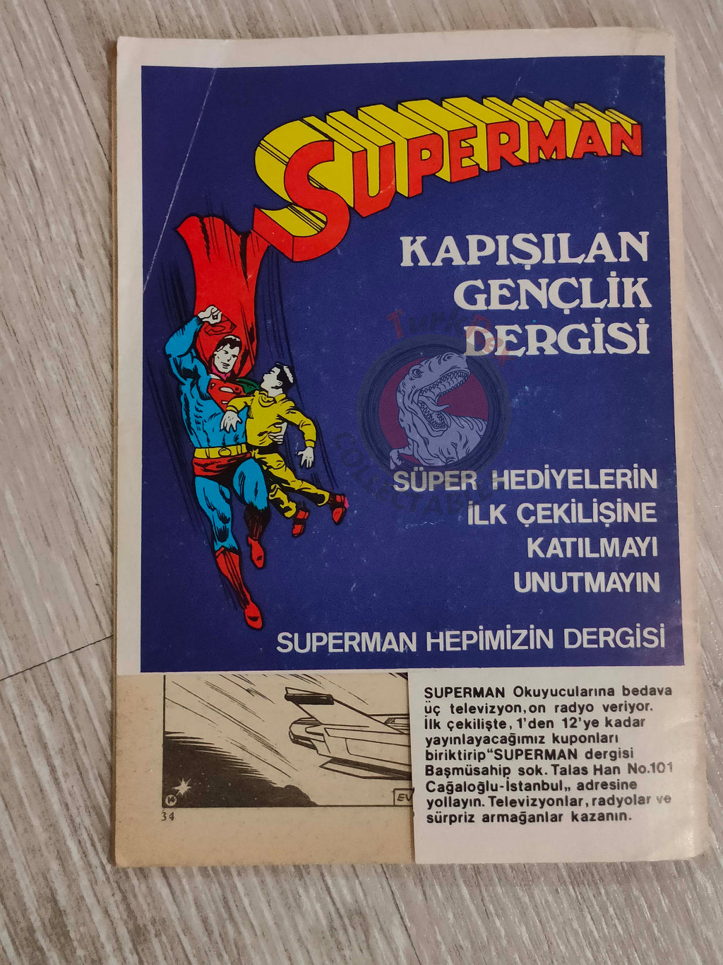 Superman #11 1980 Turkish Comic Turkey #302 Superboy #246