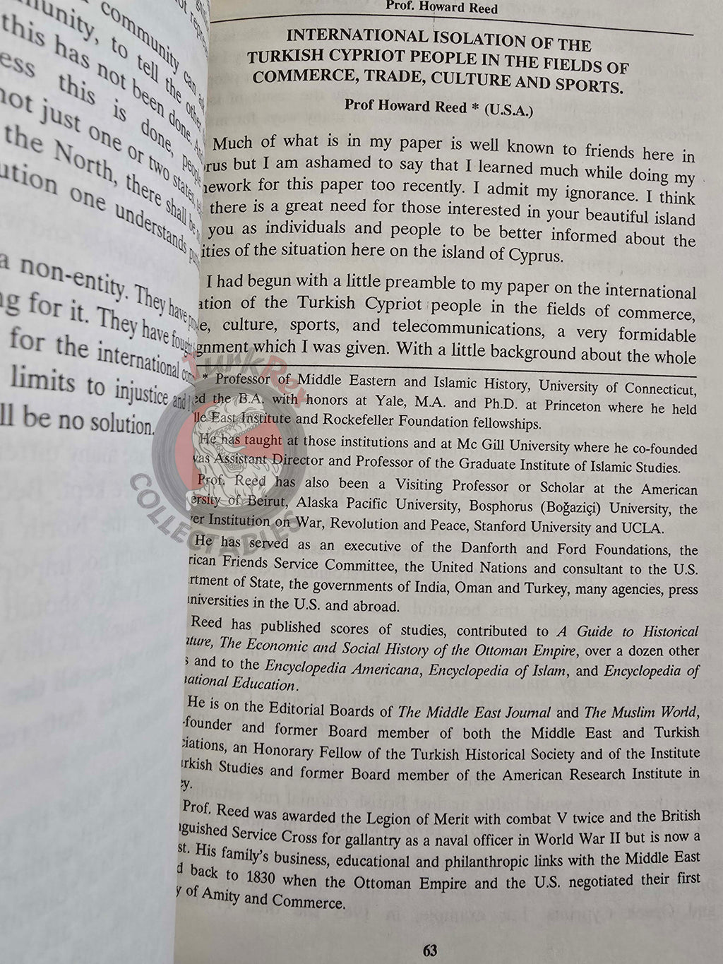 Human Rights and the Cyprus Question 1991 English Book Turkish Cypriot