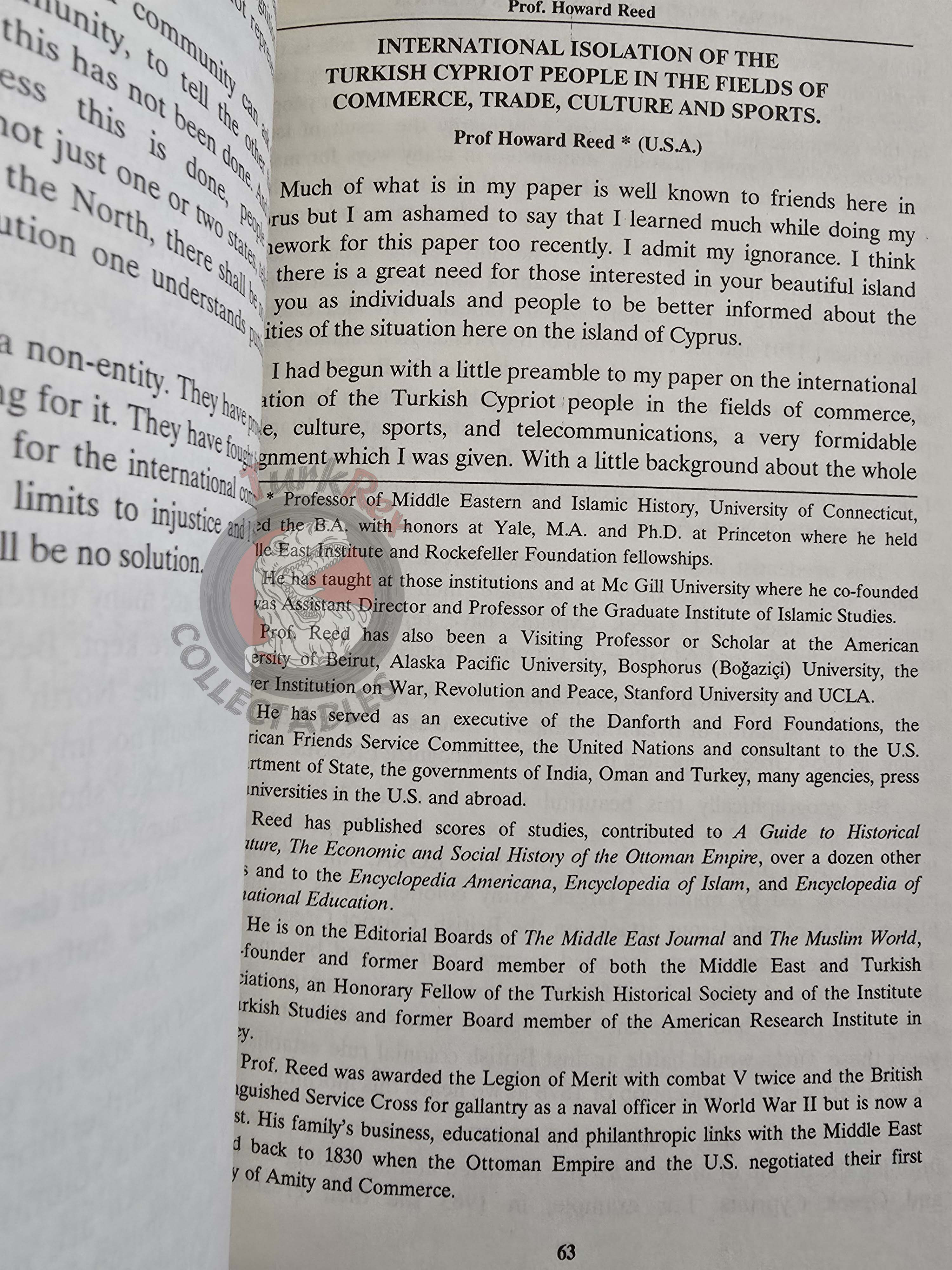 Human Rights and the Cyprus Question 1991 English Book Turkish Cypriot