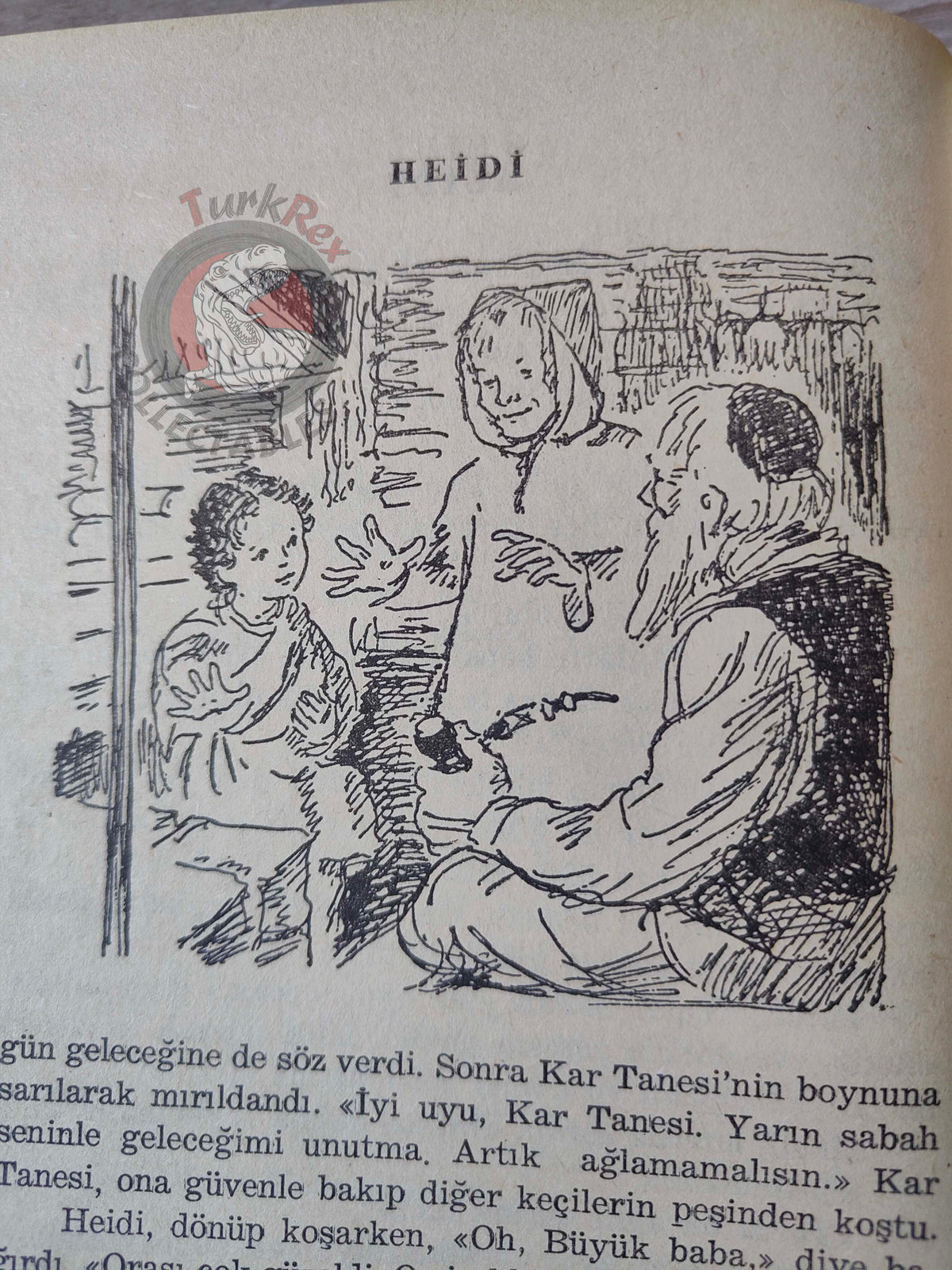 Johanna Spyri – Heidi 1975 HC/DJ Turkish Book Turkey Illustrated