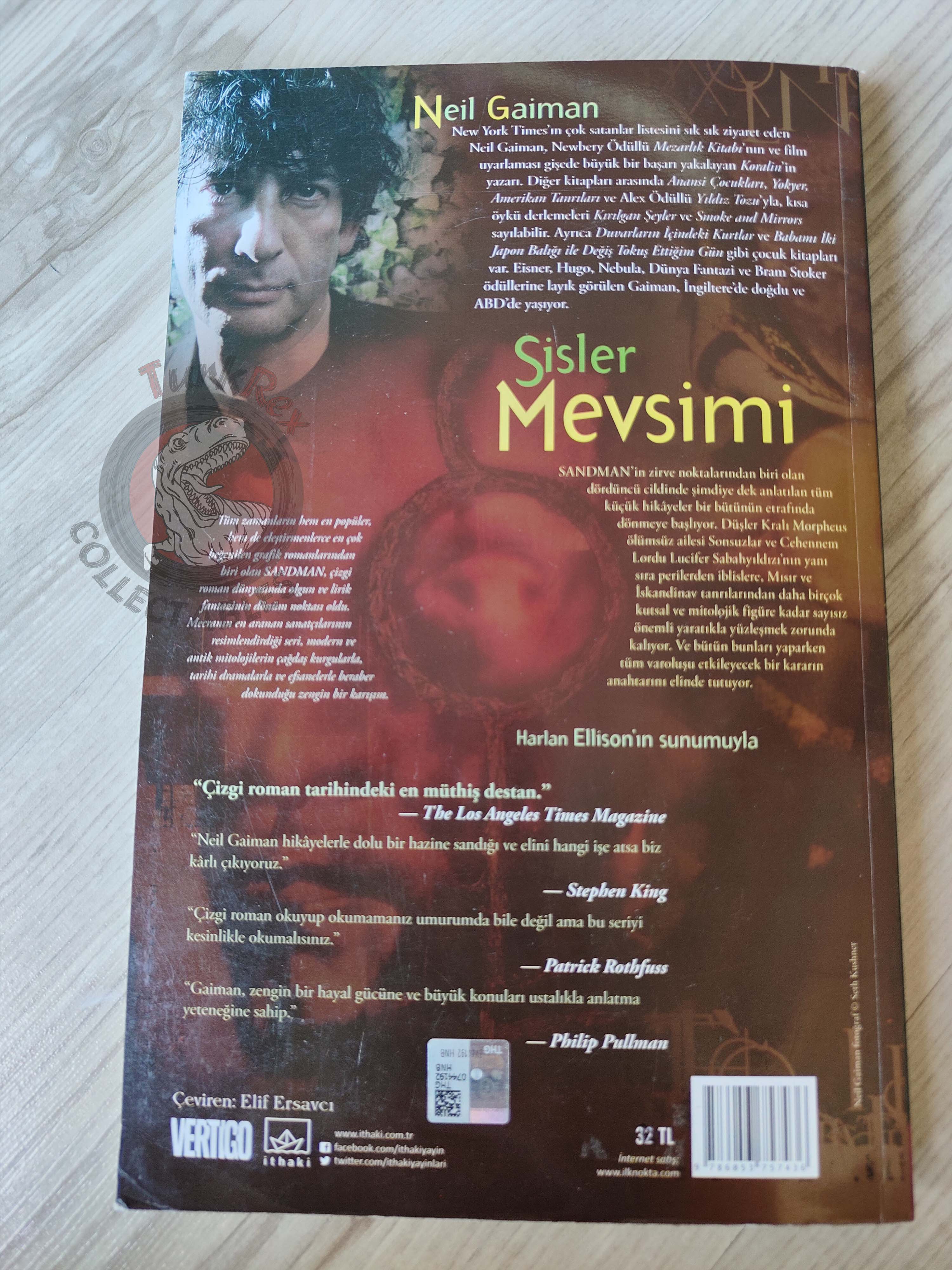 The Sandman Vol #4: Season of Mists Turkish Comic Turkey