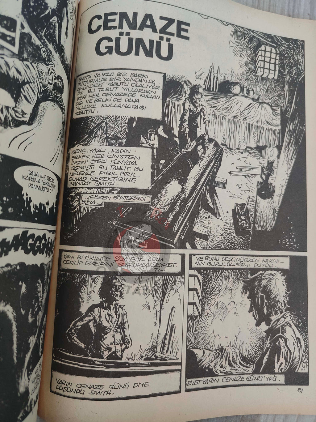 Korku July 1977 Turkish Comic Turkey Eerie #63 Warren Creepy Vampirella