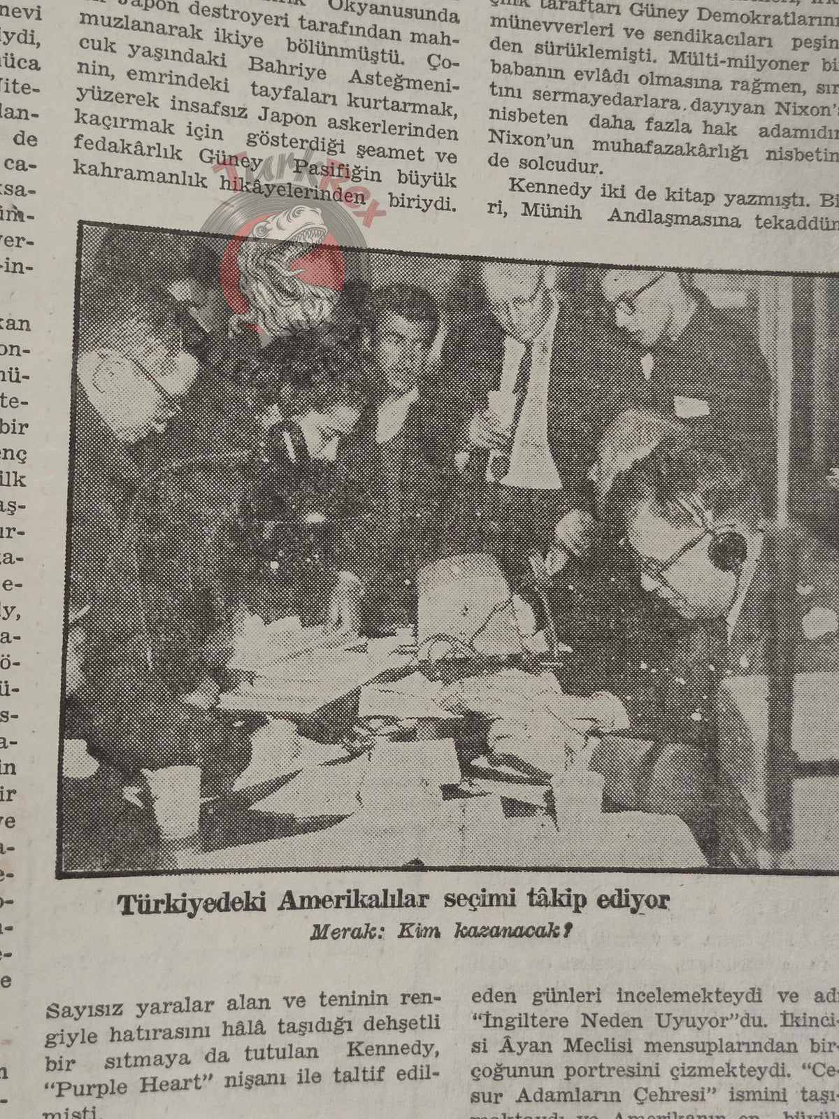 Akis 1960 John F. Kennedy Turkish Magazine Turkey United States Election
