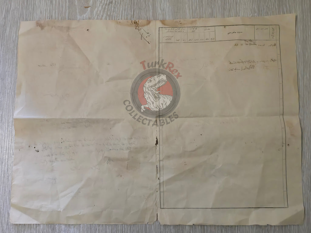 Ottoman 1911 Land Deed Field in Manisa Kırkağaç Armenian Quarter Title Deed Armenia