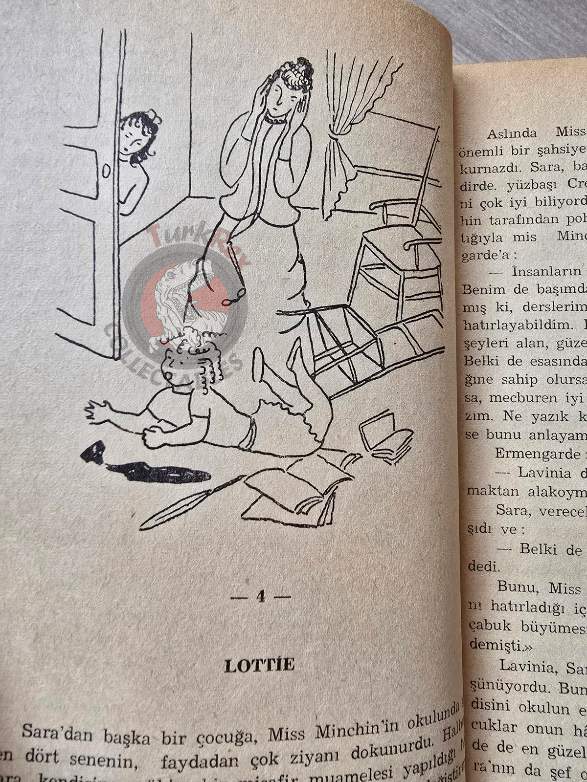 Frances H. Burnett – A Little Princess 1960 Turkish Book Turkey Illustrated