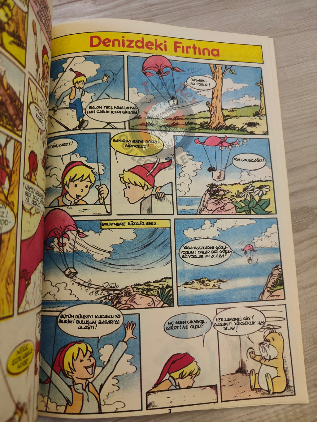 The Wonderful Adventures of Nils #7 1985 Turkish Comic Turkey Selma Lagerlöf