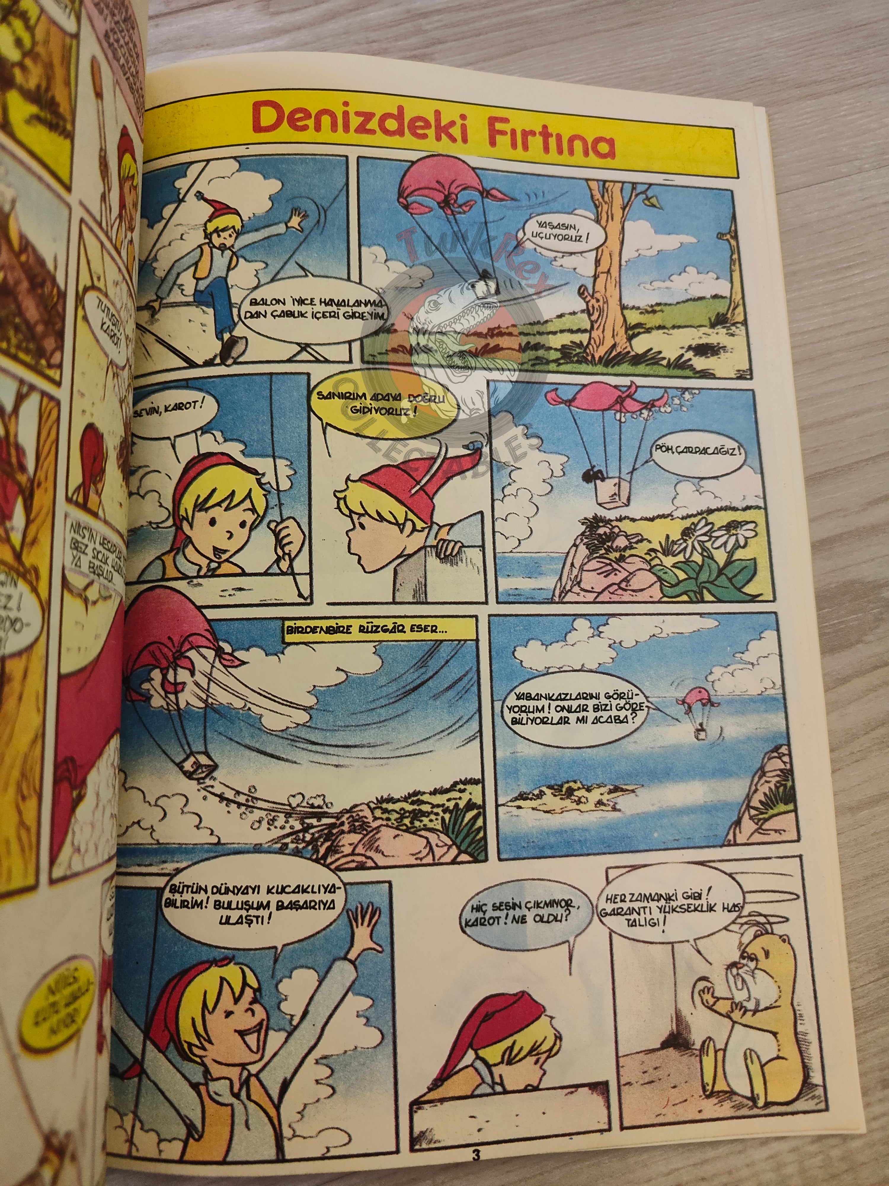 The Wonderful Adventures of Nils #7 1985 Turkish Comic Turkey Selma Lagerlöf
