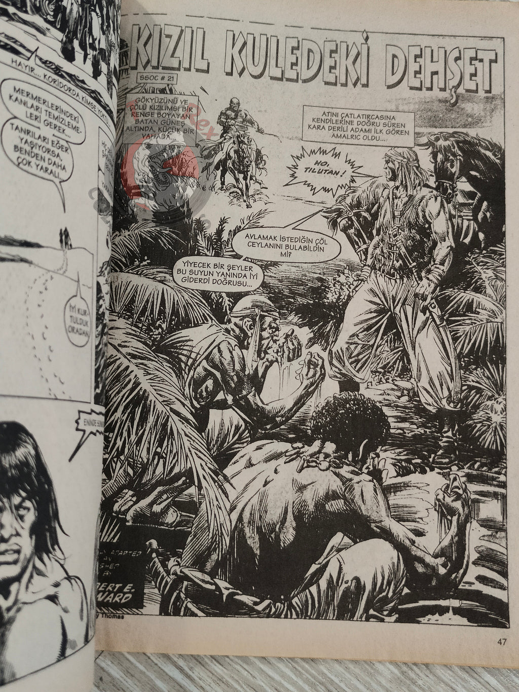 Conan #12 The Savage Sword of Conan #20 #21 Turkish Comic Turkey