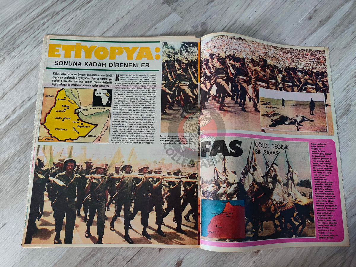 Hayat 1981 A World at War Turkish Mag Turkey Middle East Iran Iraq Israel Lebanon PLO Chad Vietnam Cambodia