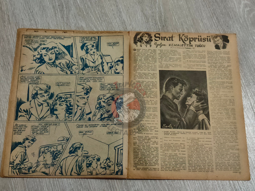 Binbir Roman #101 1950 The Count of Monte Cristo - Nat Pinkerton Turkish Comic Mag Turkey