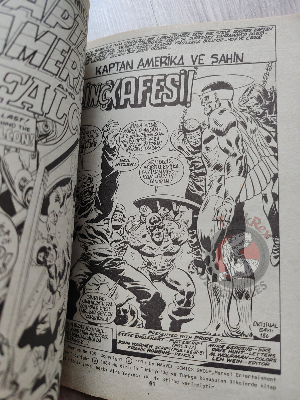 Captain America – Issue #8 1988 Turkish Comic Turkey #183 #184 #185 #186