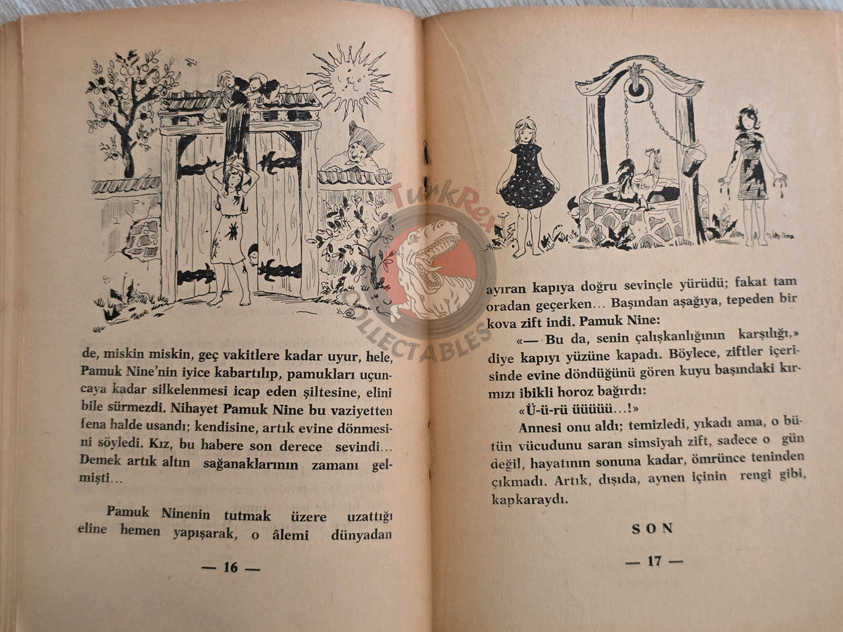 Grimm Brothers – Frau Holle 1960 Turkish Book Turkey Illustrated