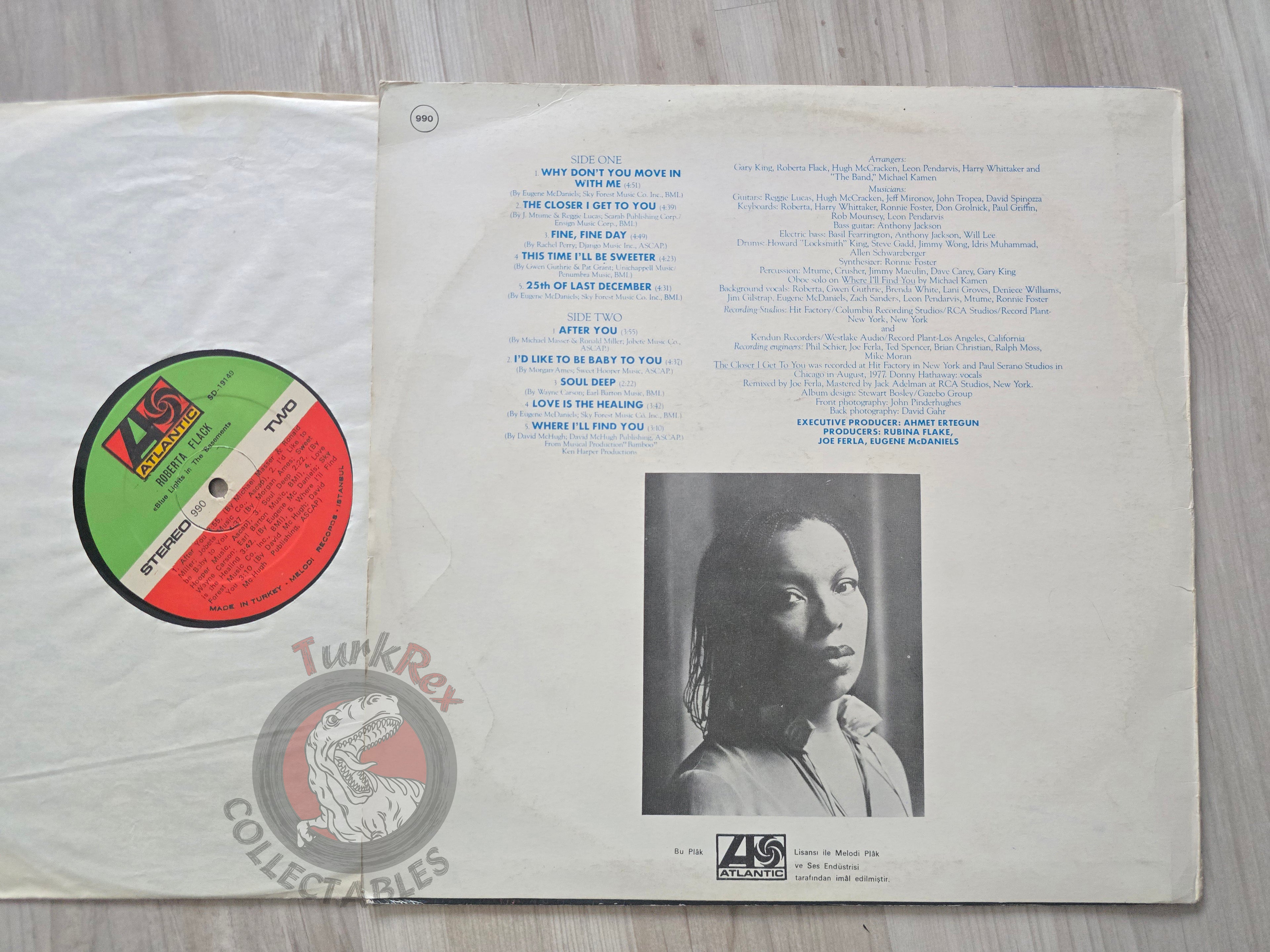 Roberta Flack – Blue Lights In The Basement Turkish Pressing Vinyl Turkey Edition