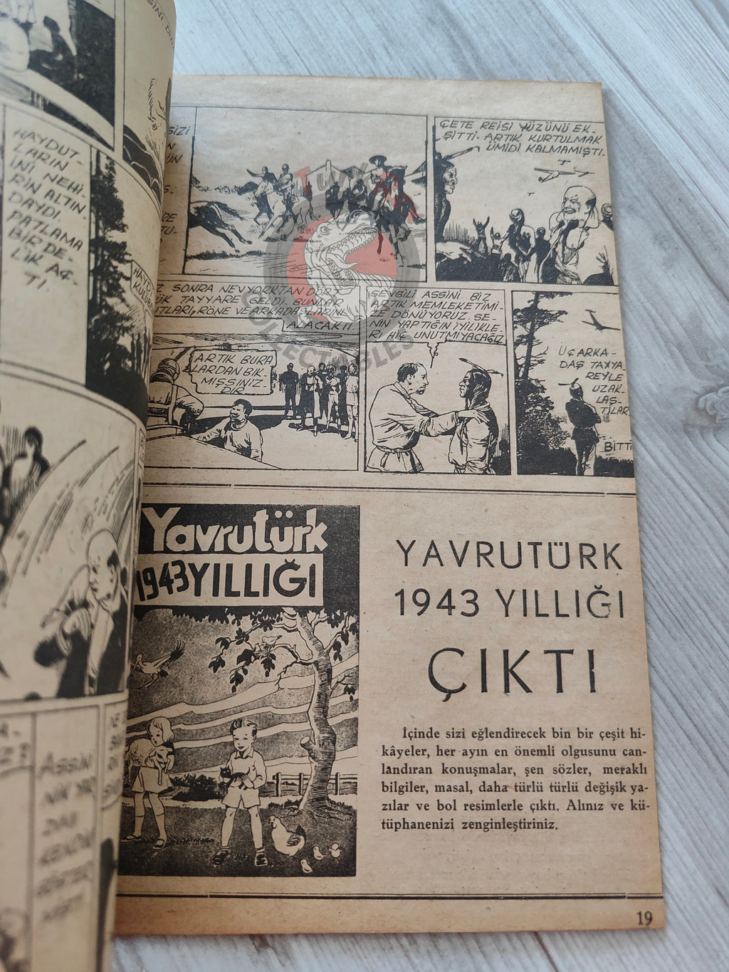 1001 Roman 1943 The Bloody Mark Turkish Comic Mag Turkey