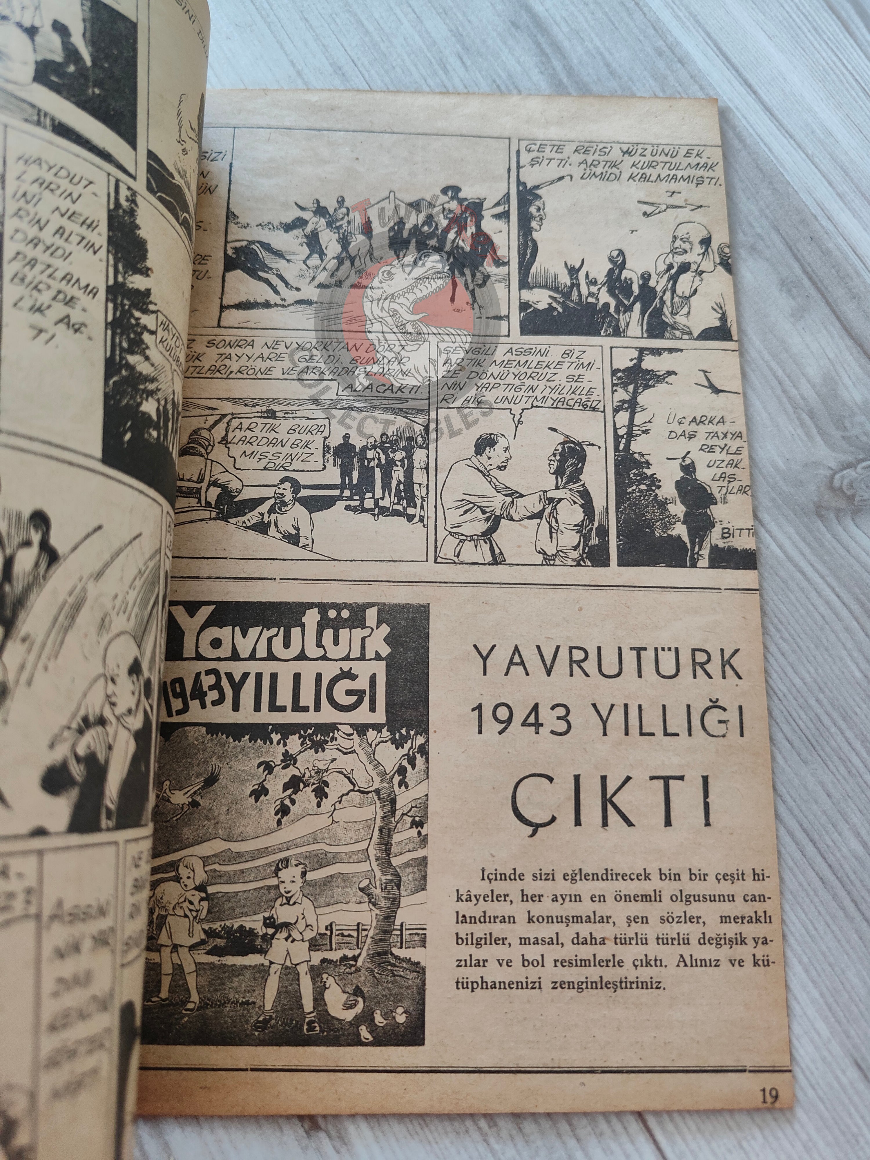 1001 Roman 1943 The Bloody Mark Turkish Comic Mag Turkey