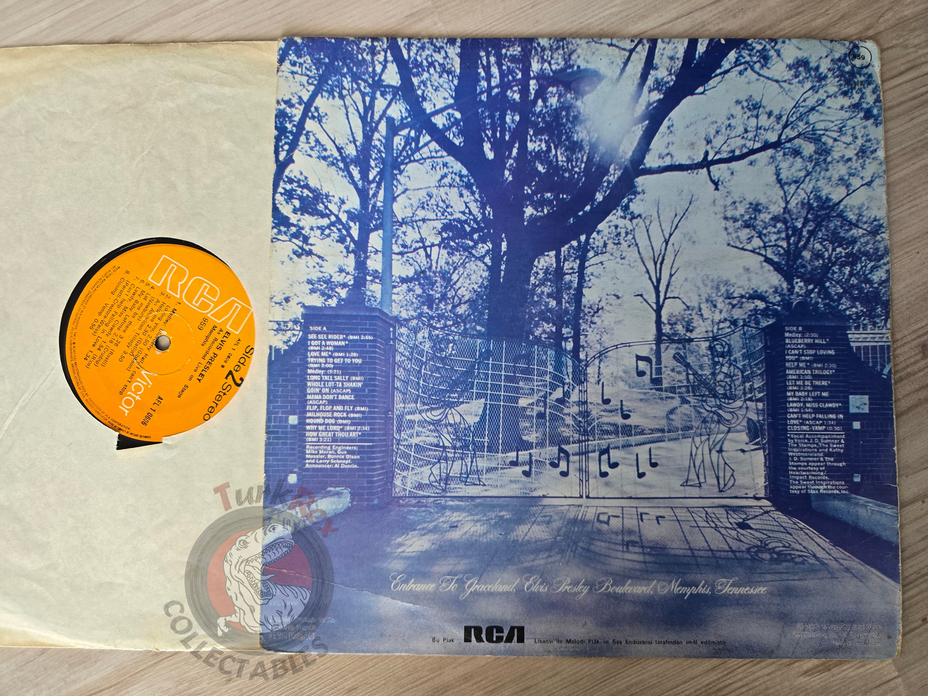 Elvis Presley – Recorded Live On Stage In Memphis Turkish Pressing Vinyl Turkey Edition