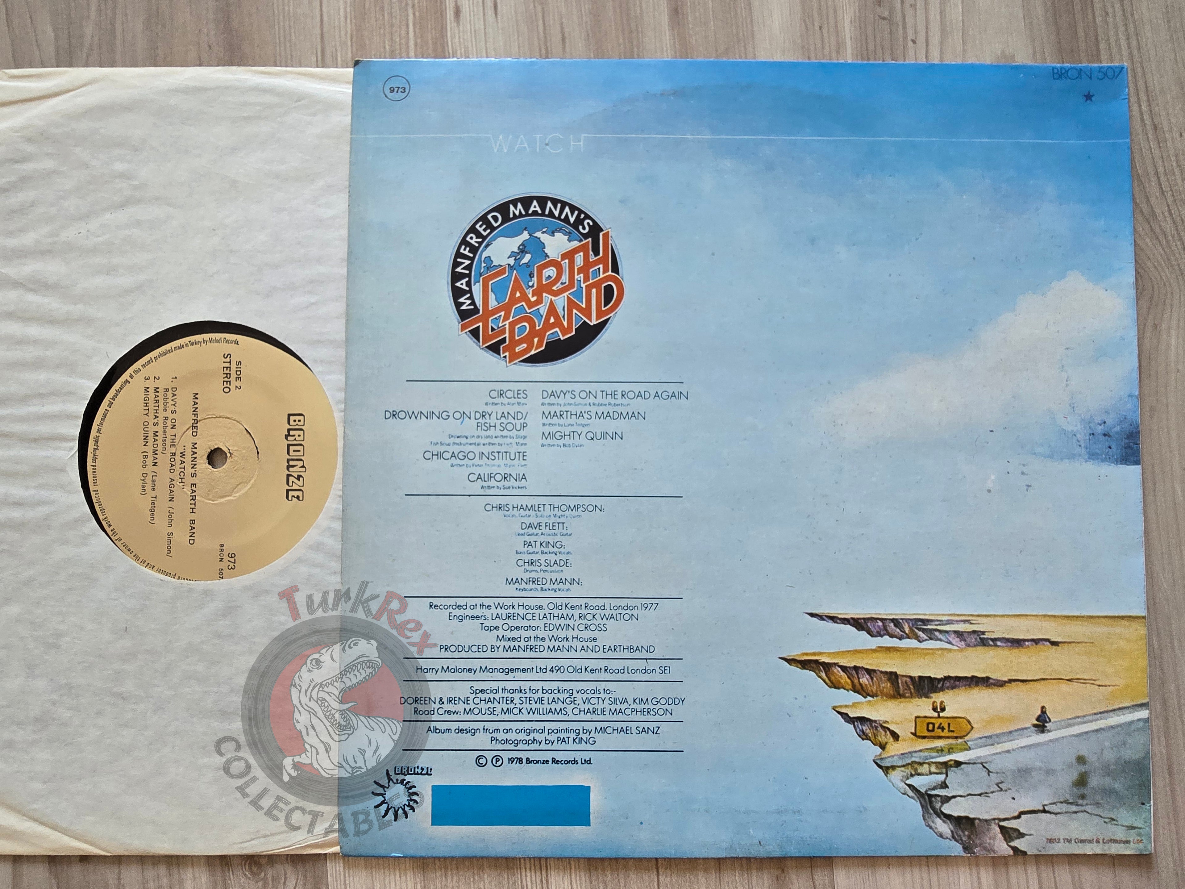 Manfred Mann's Earth Band – Watch Turkish Pressing Vinyl Turkey Edition