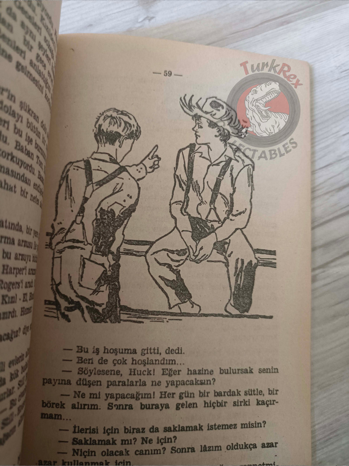 Mark Twain – Tom Sawyer 1968 Turkish Book Turkey Illustrated